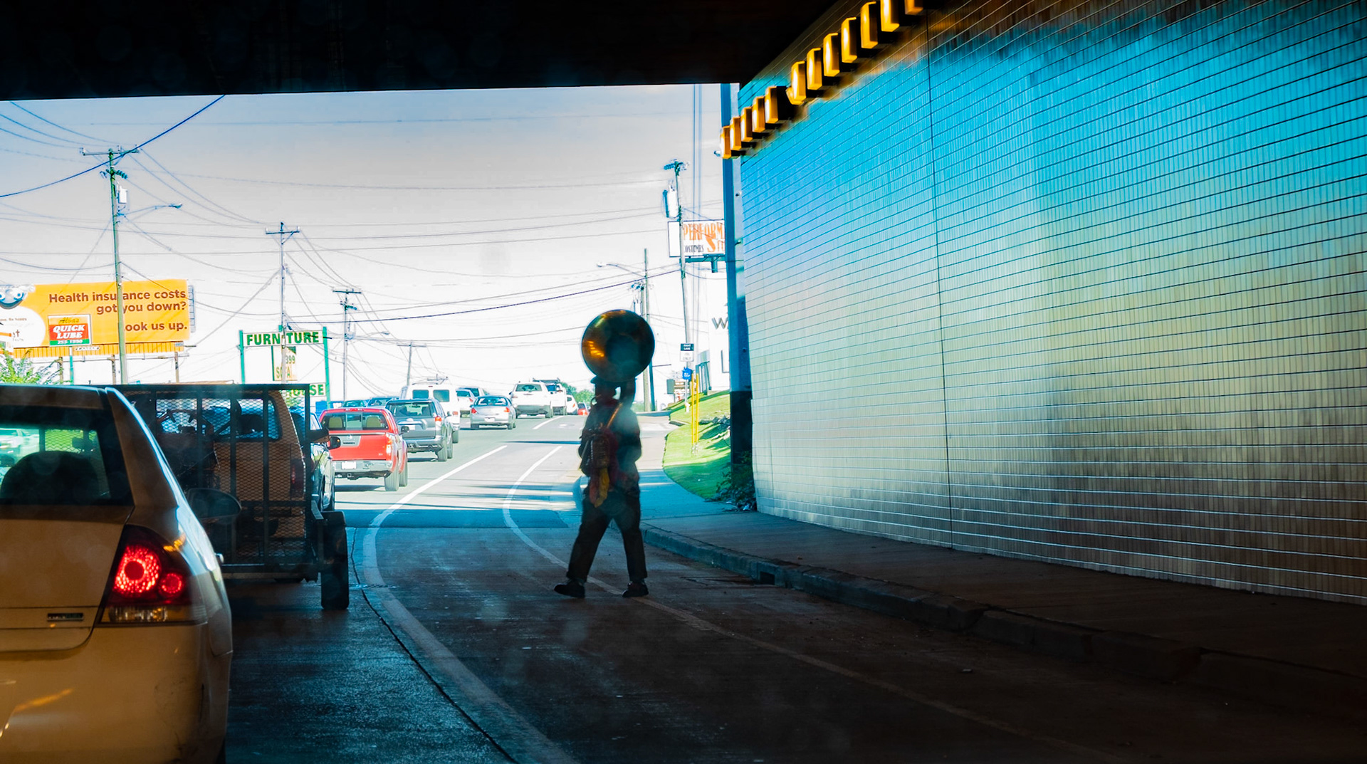 Tuba Man, Thompson Lane Underpass, Nashville