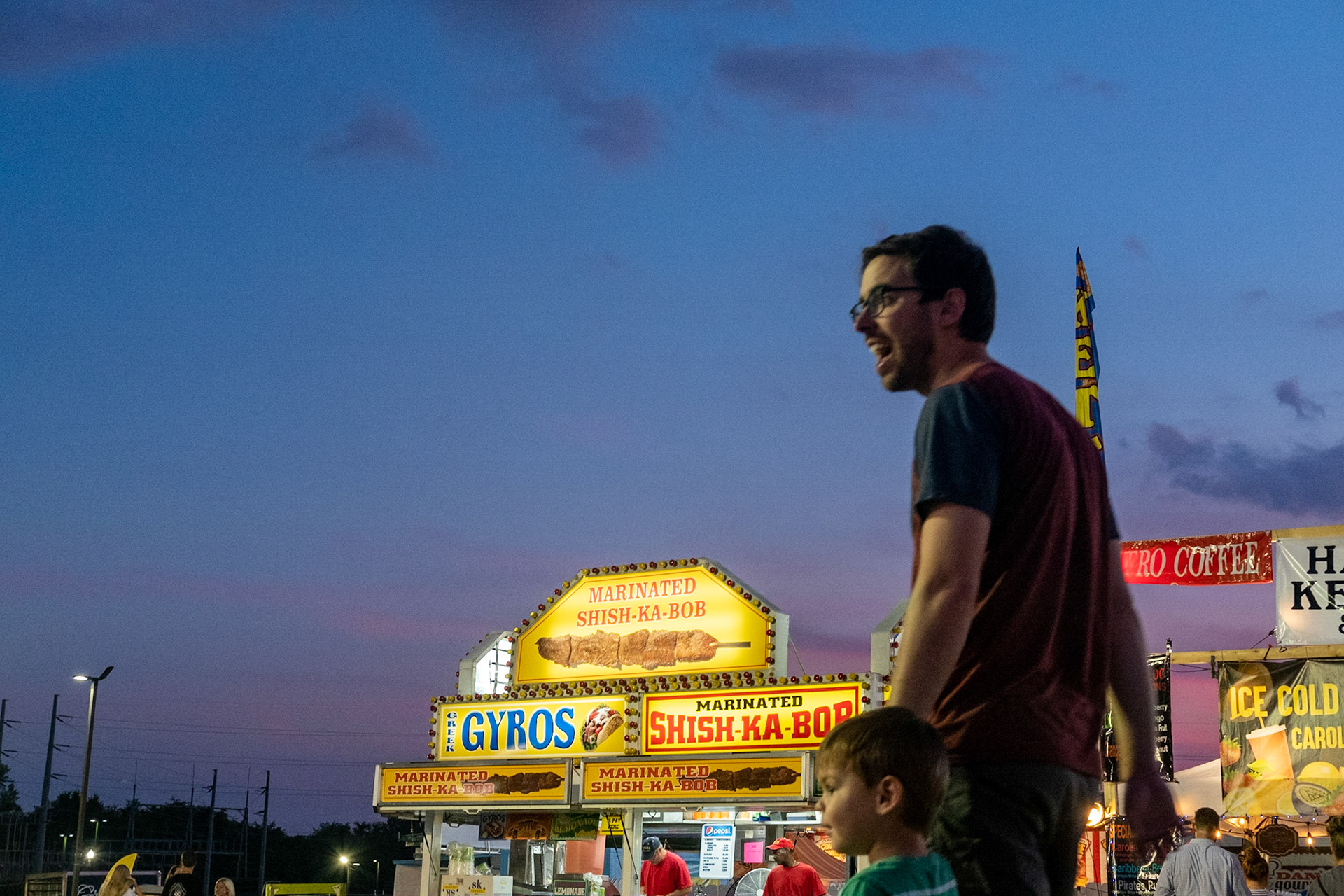 Williamson County Fair at Sunset