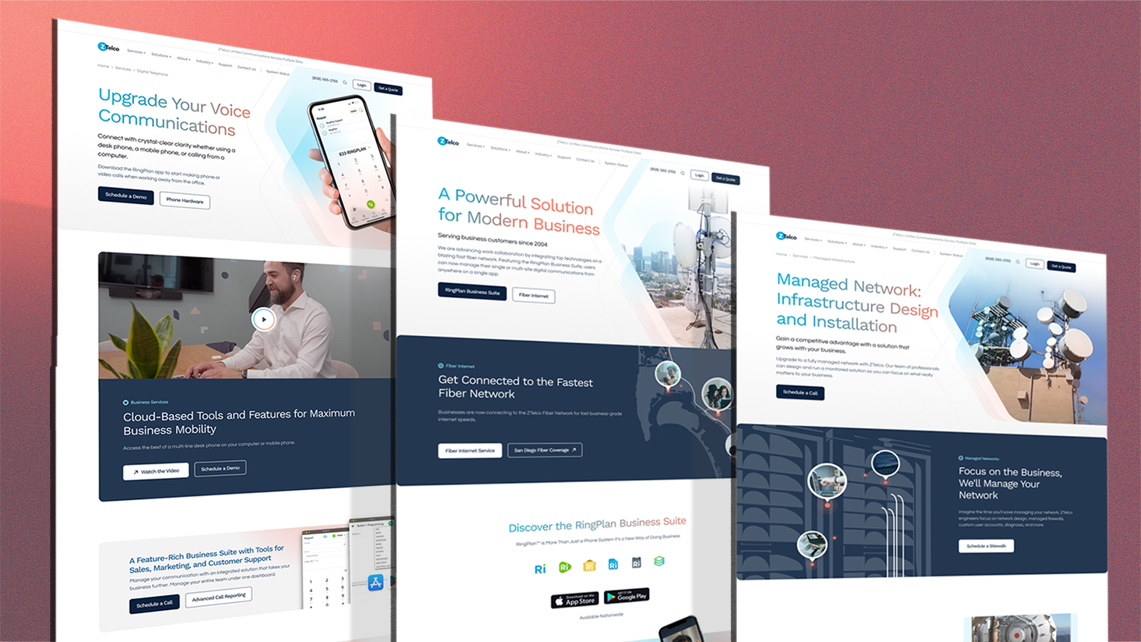 Creative Direction - UX Web Design - Telecom