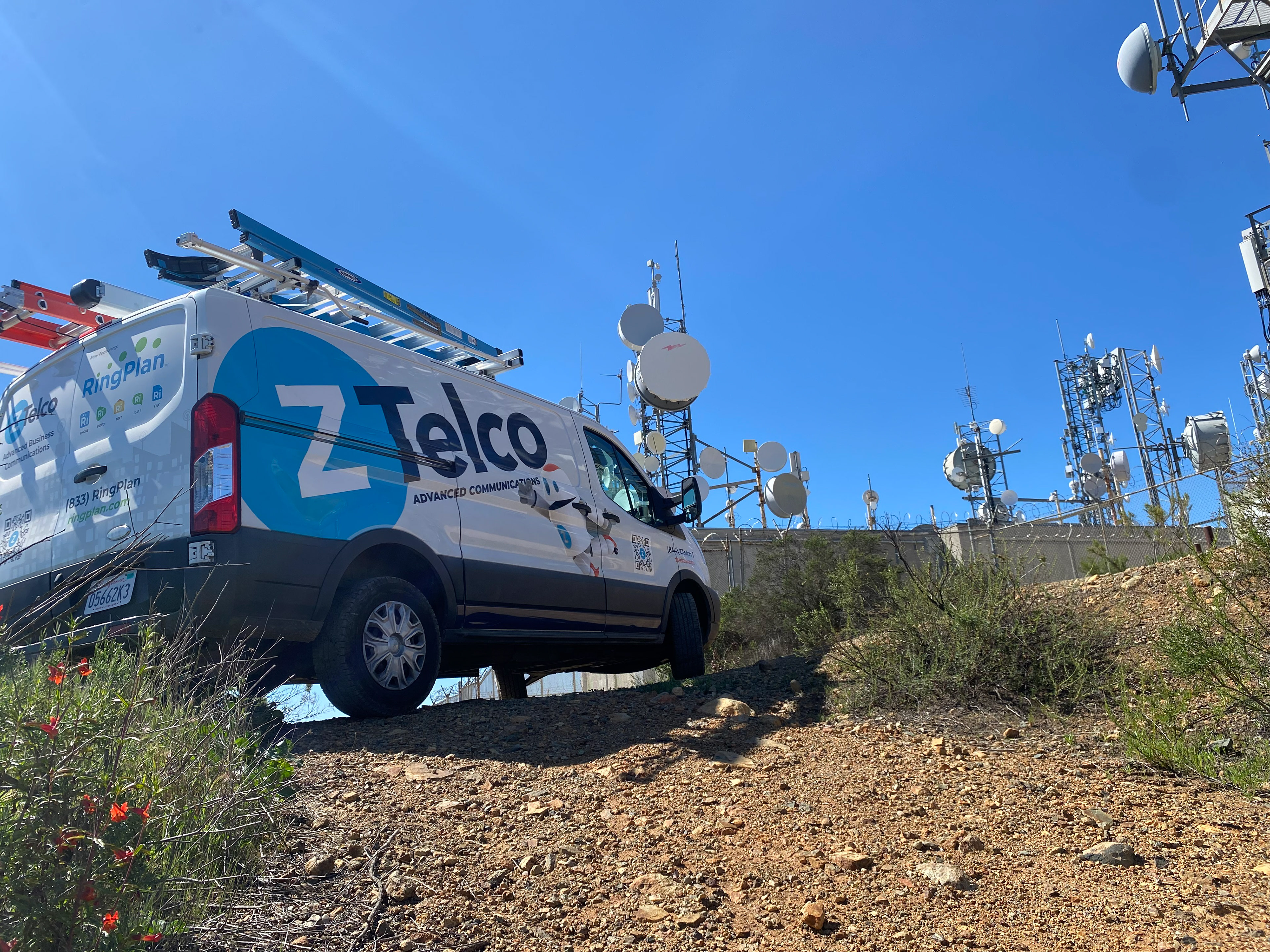 ZTelco branding and logo placement - branded vehicles