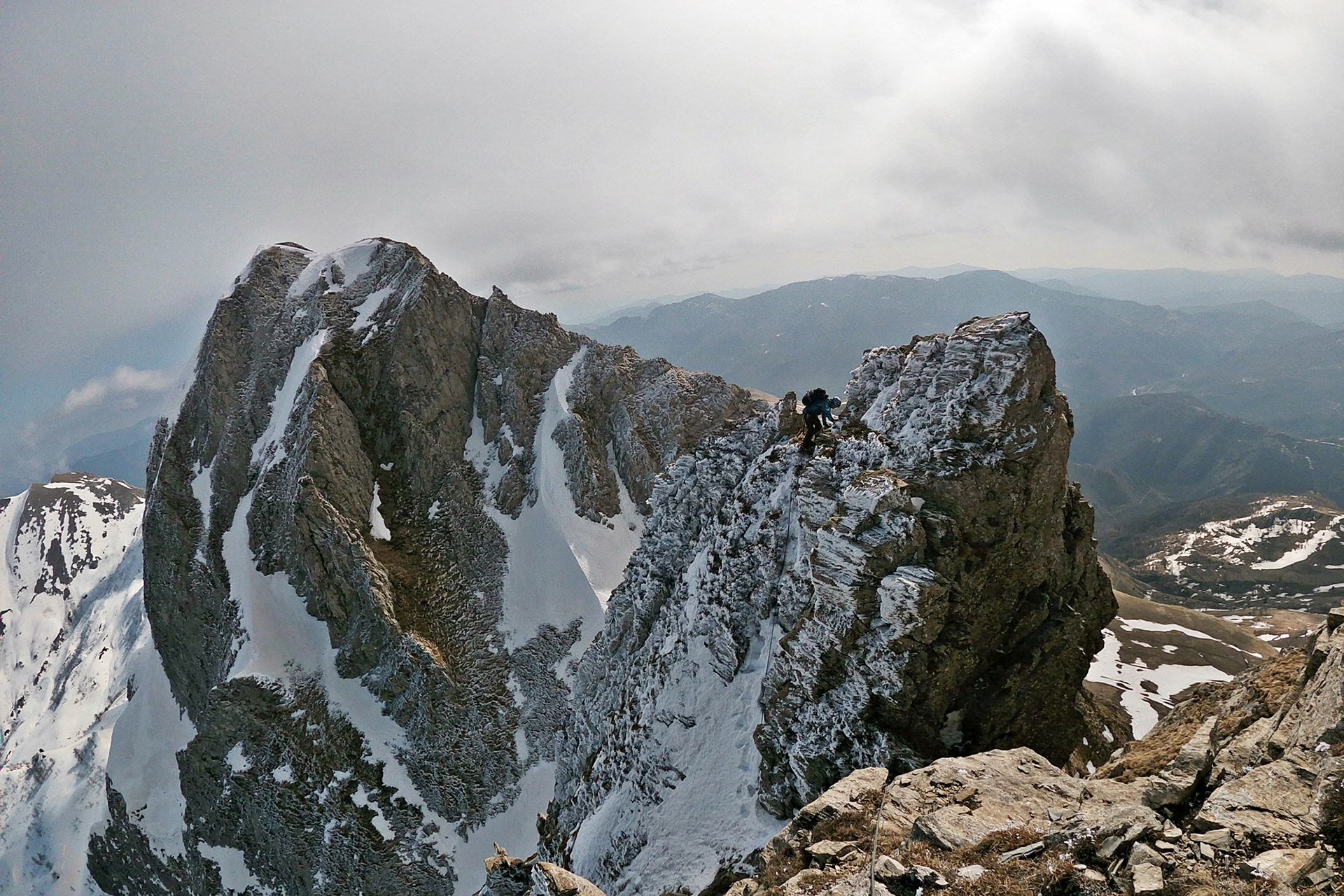 Cima delle Piane - canale Nord - traversata a cima Ciuaiera