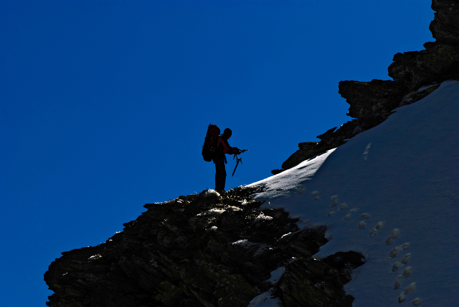 Pizzo d'Ormea - canalino Nordest