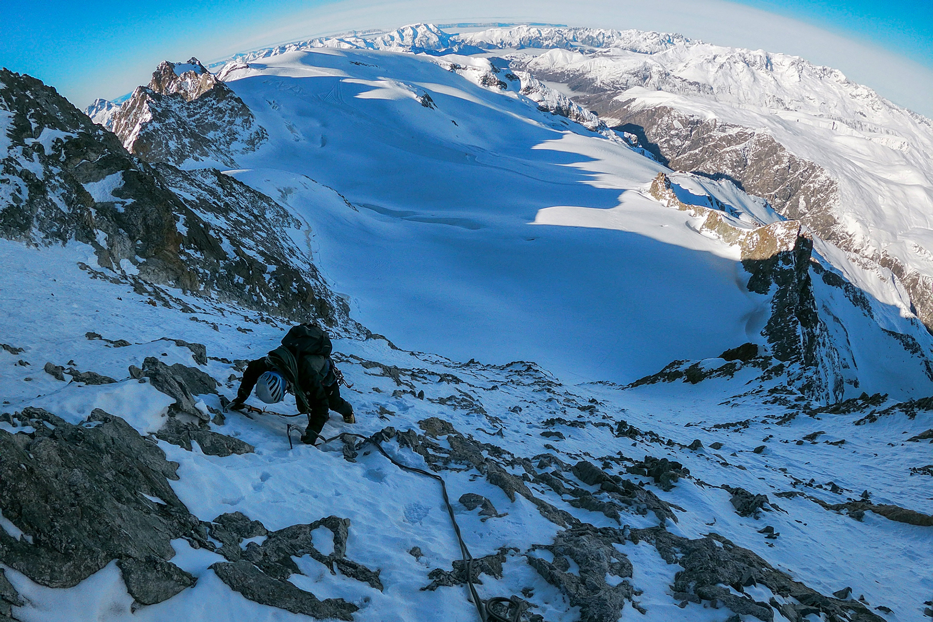 Rateau cima Ovest - parete Ovest