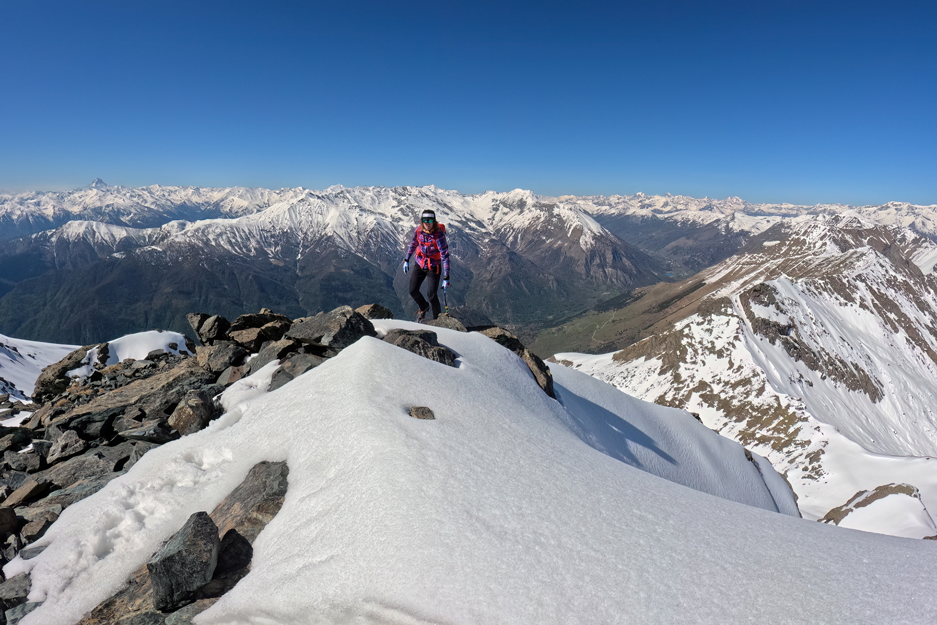 Salendo all'Orsiera canale SO cima sud