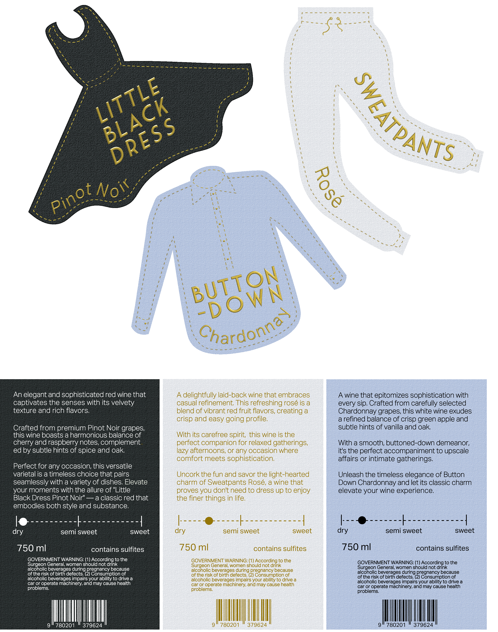 Front and Back of Label Series