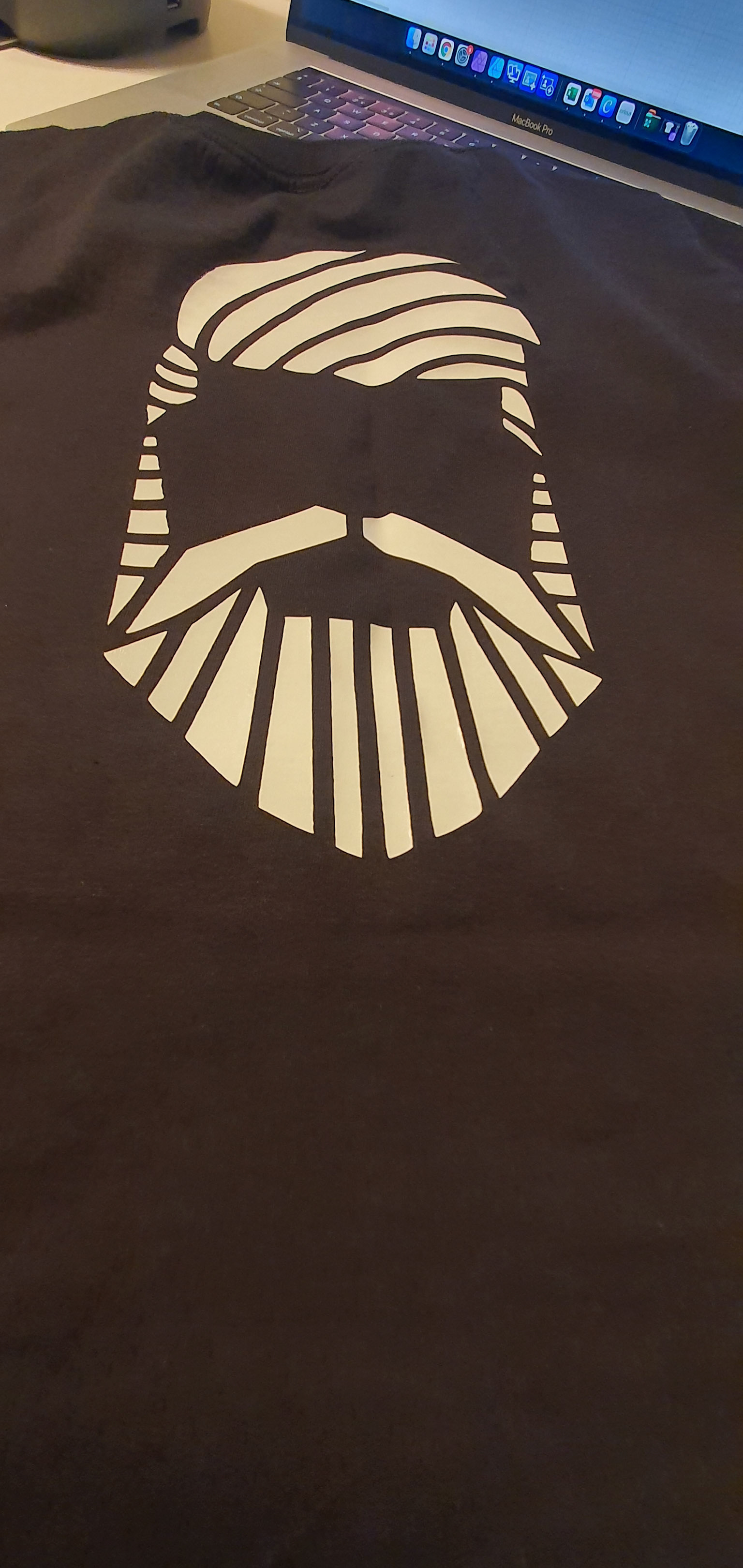 Printing re-existing logo printed for Benny's Barber Club