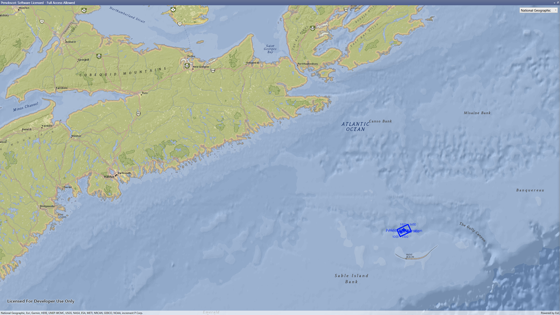 Penobscot is located offshore Sable Island.