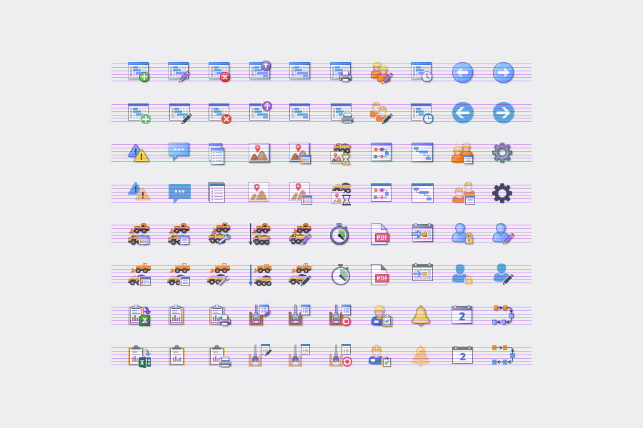 Minetec SMARTS Manager Toolbar Icons