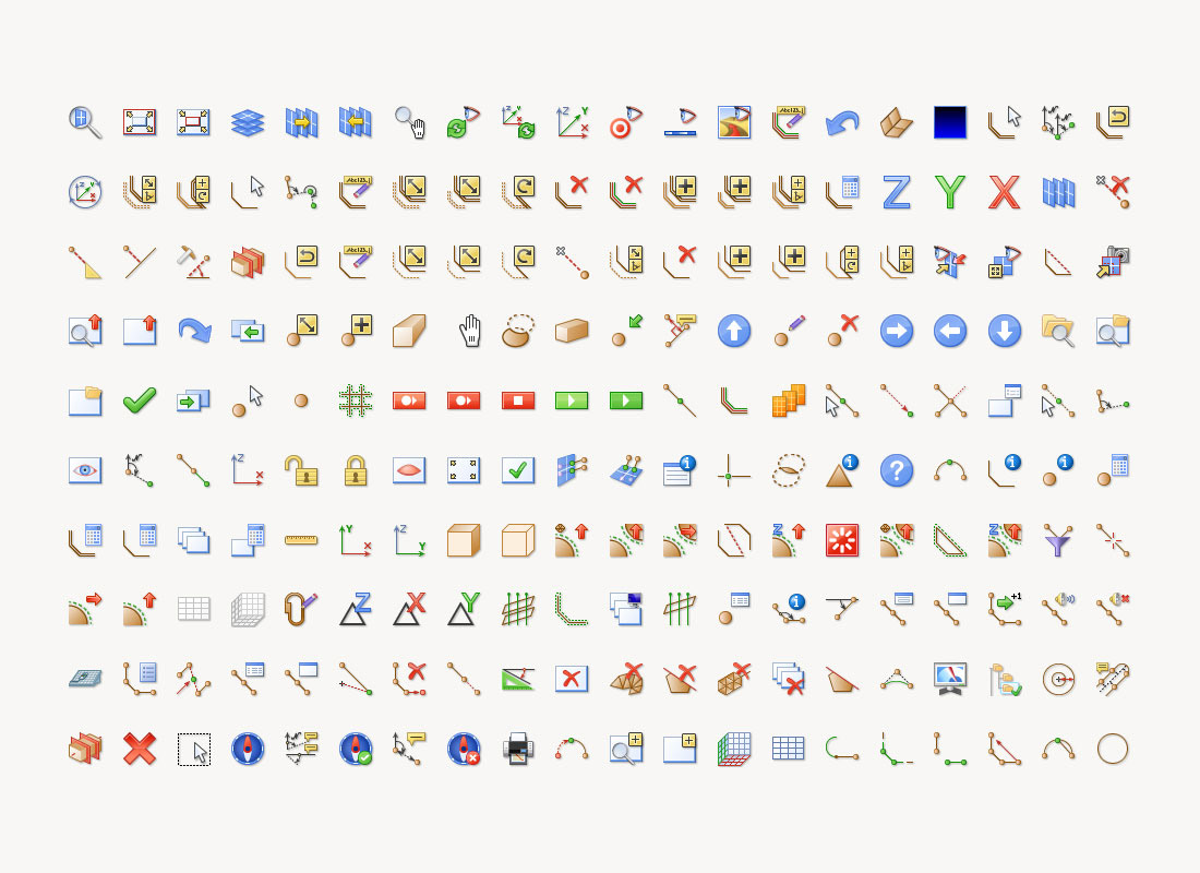 Gemcom Surpac Toolbar Icons