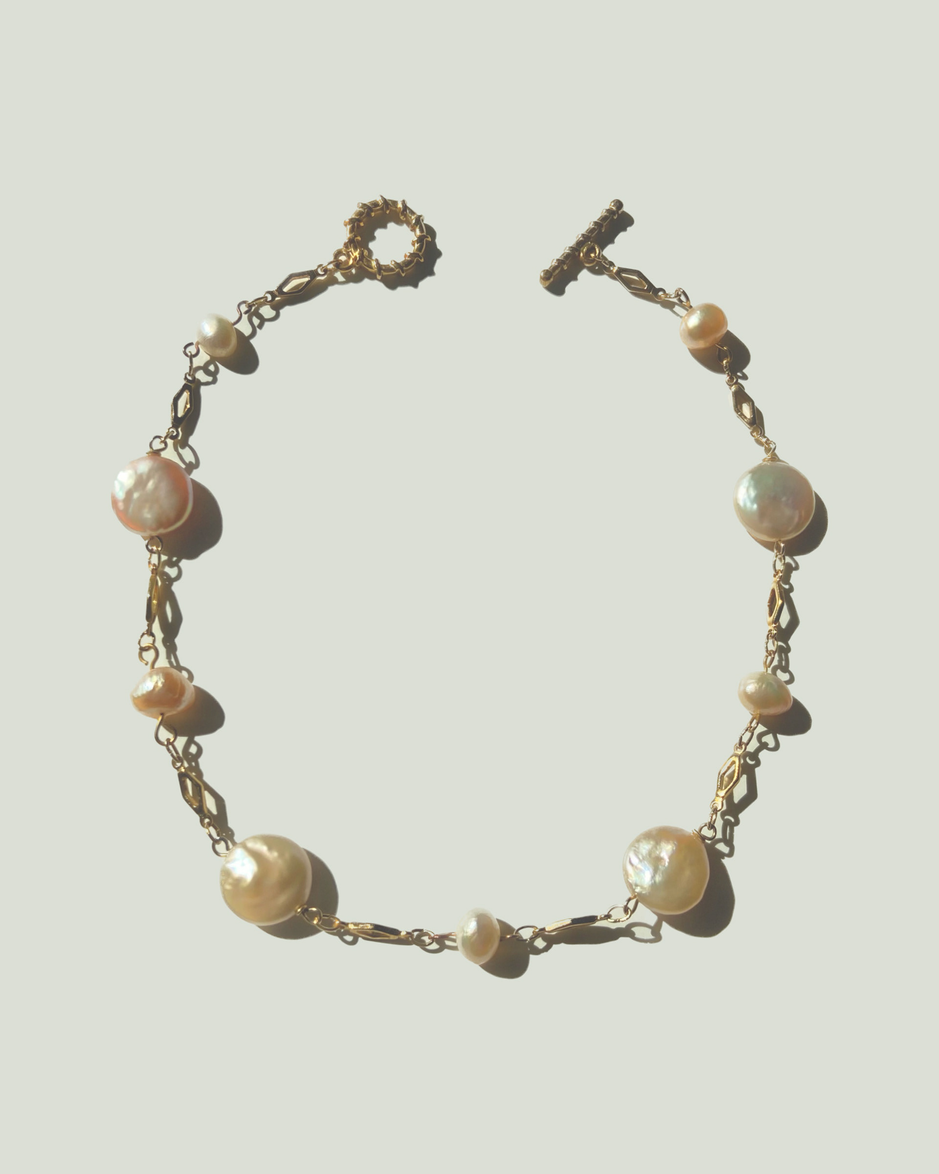 Bounty, 2022. Stainless steel and pearl. Lucky Girl Jewellery.