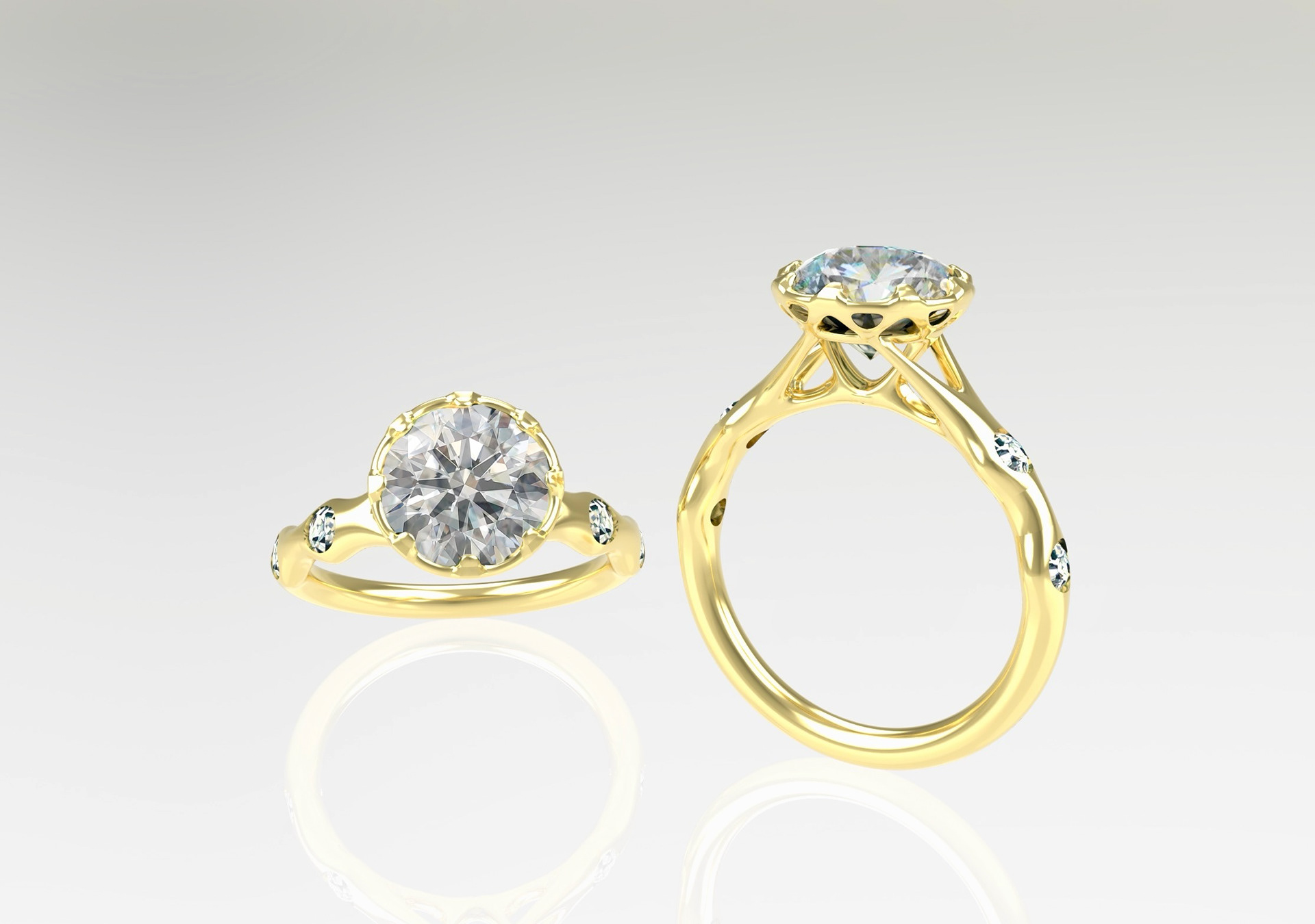 Gem Star Engagement Ring Design Competition Winner, 2025