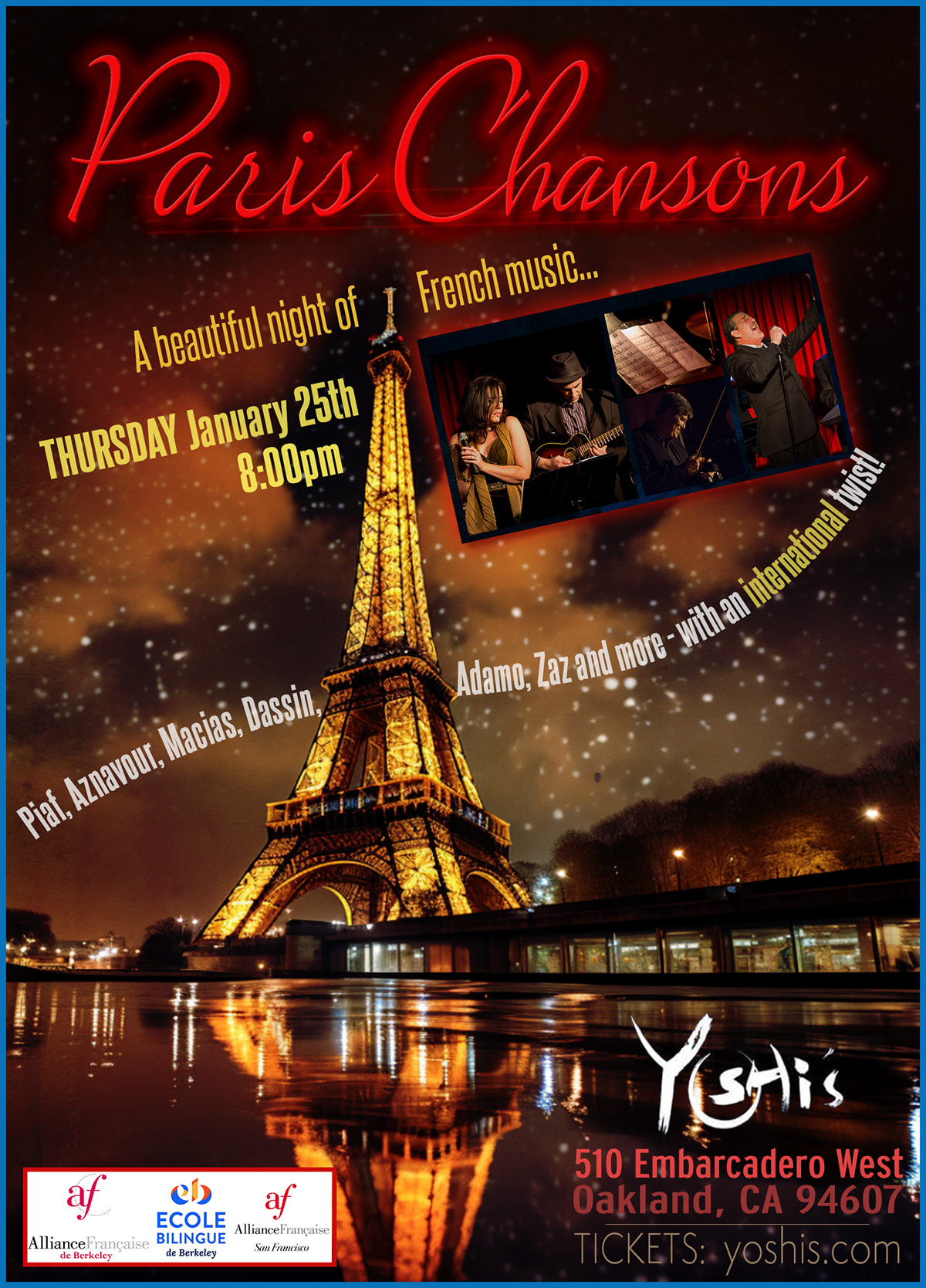 Paris Chansons Calendar