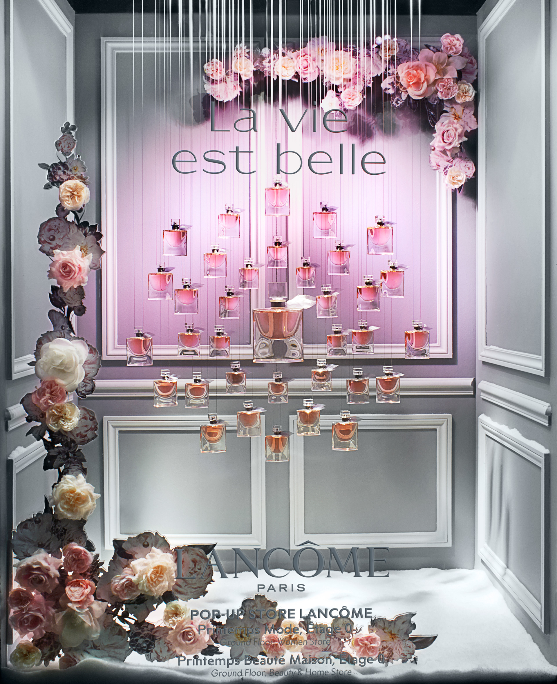 2015, Printemps Haussmann windows, @Lancôme
