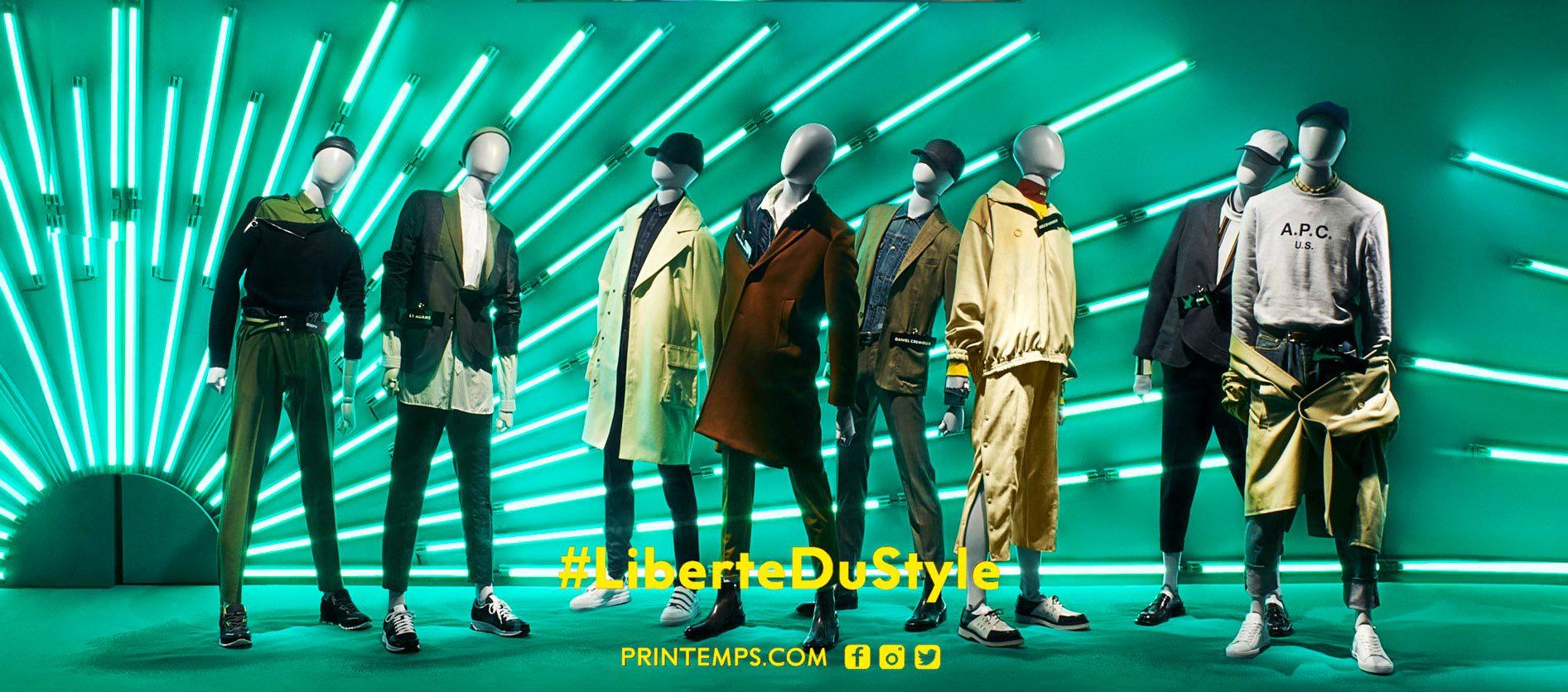 2017, Printemps Haussmann windows