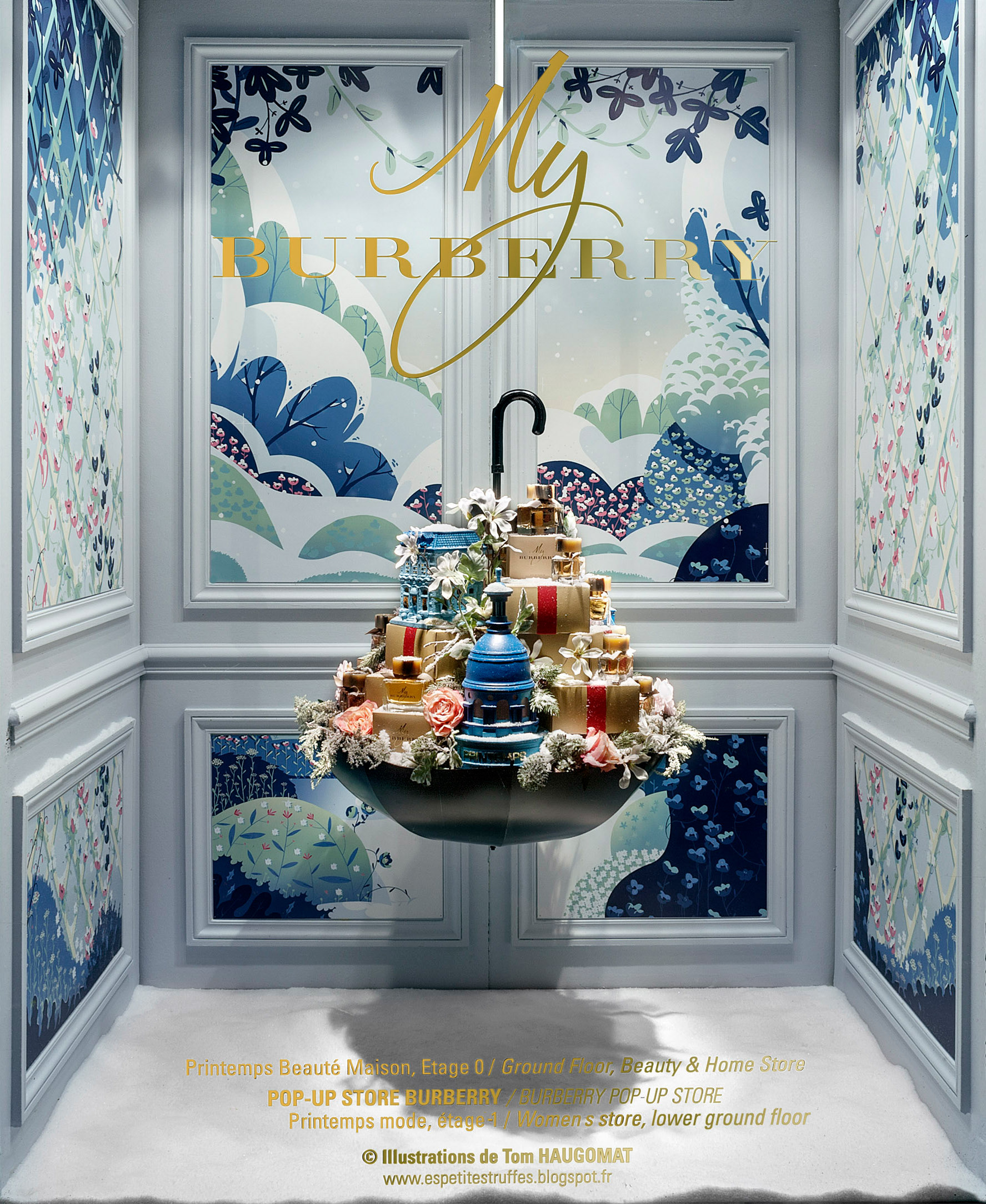 2014, Printemps Haussmann windows, @Burberry