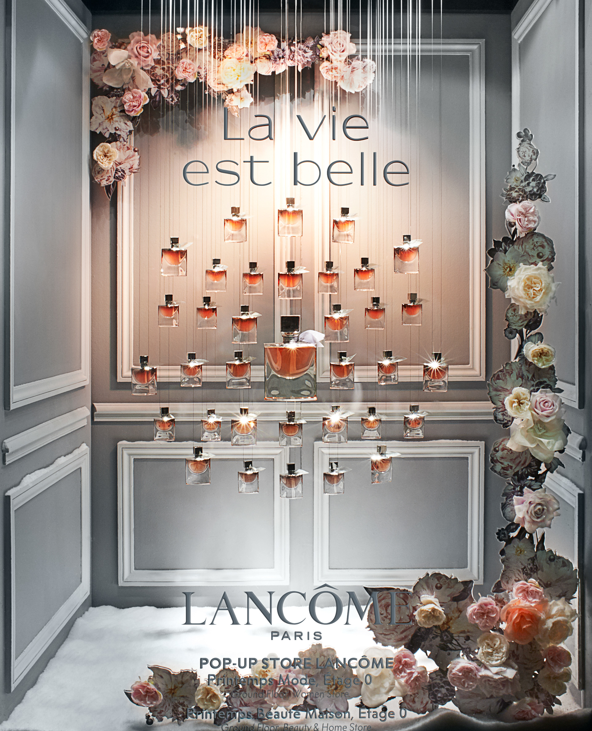 2015, Printemps Haussmann windows, @Lancôme