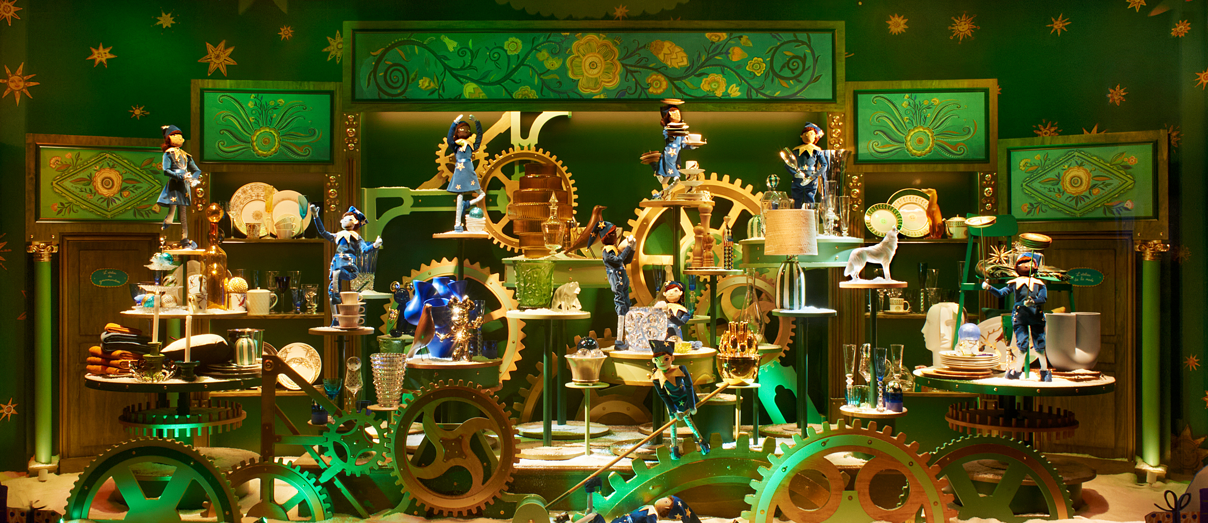 2021, Christmas windows, Printemps Haussmann