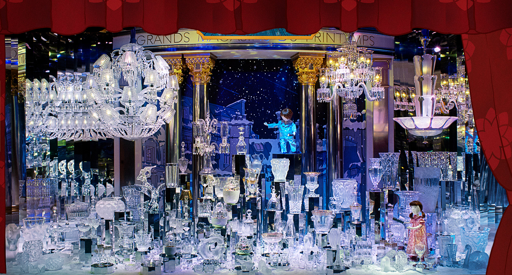2016, Christmas windows, Printemps Haussmann