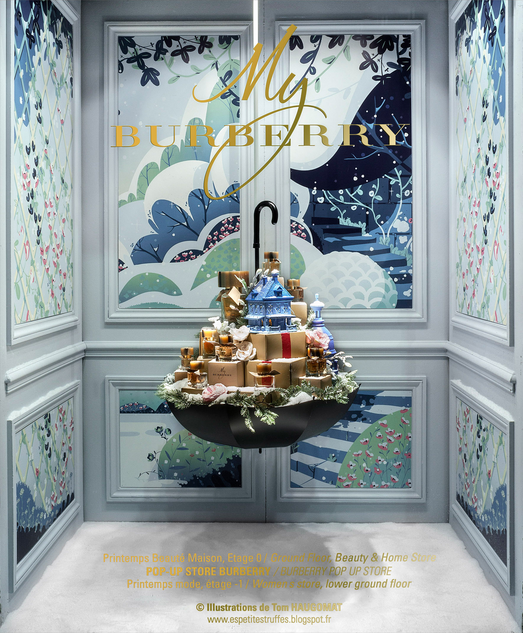 2014, Printemps Haussmann windows, @Burberry