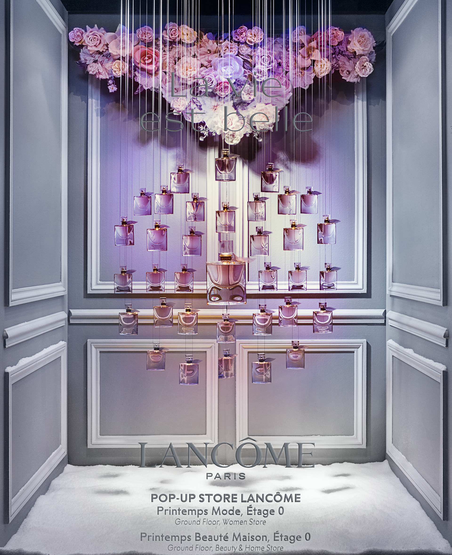 2015, Printemps Haussmann windows, @Lancôme