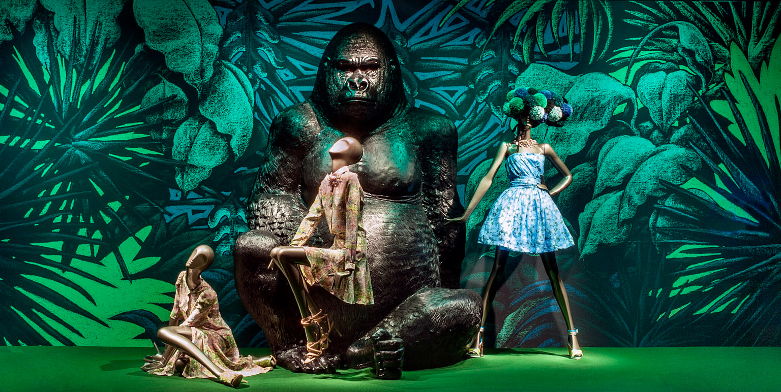 2014, Printemps Haussmann windows @JulienColombier