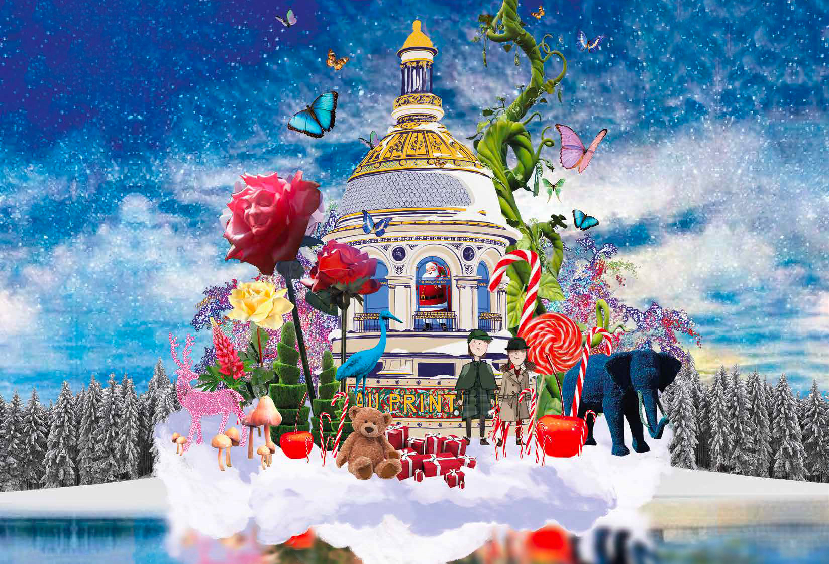 2018, Printemps christmas theme moodboard
