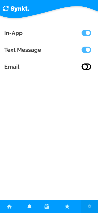 Notif. settings