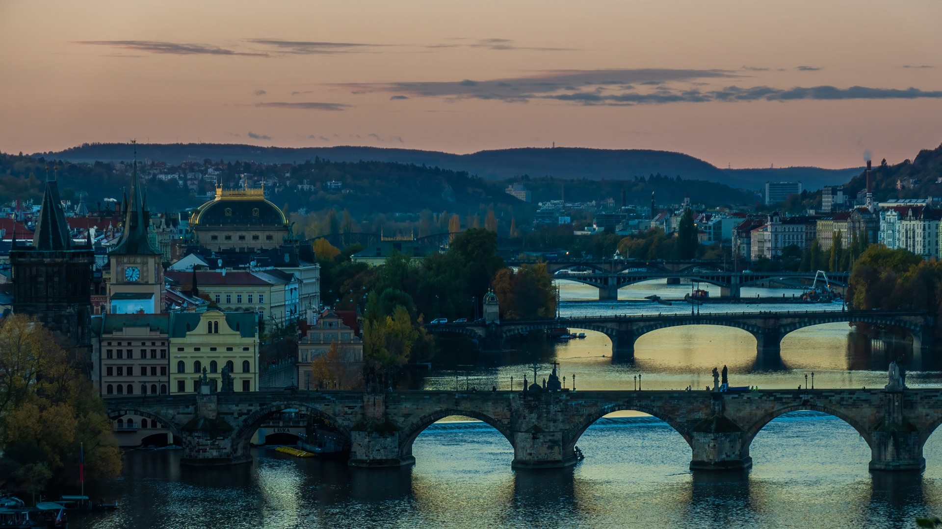 Vltava River, Prague, Czech Republic 