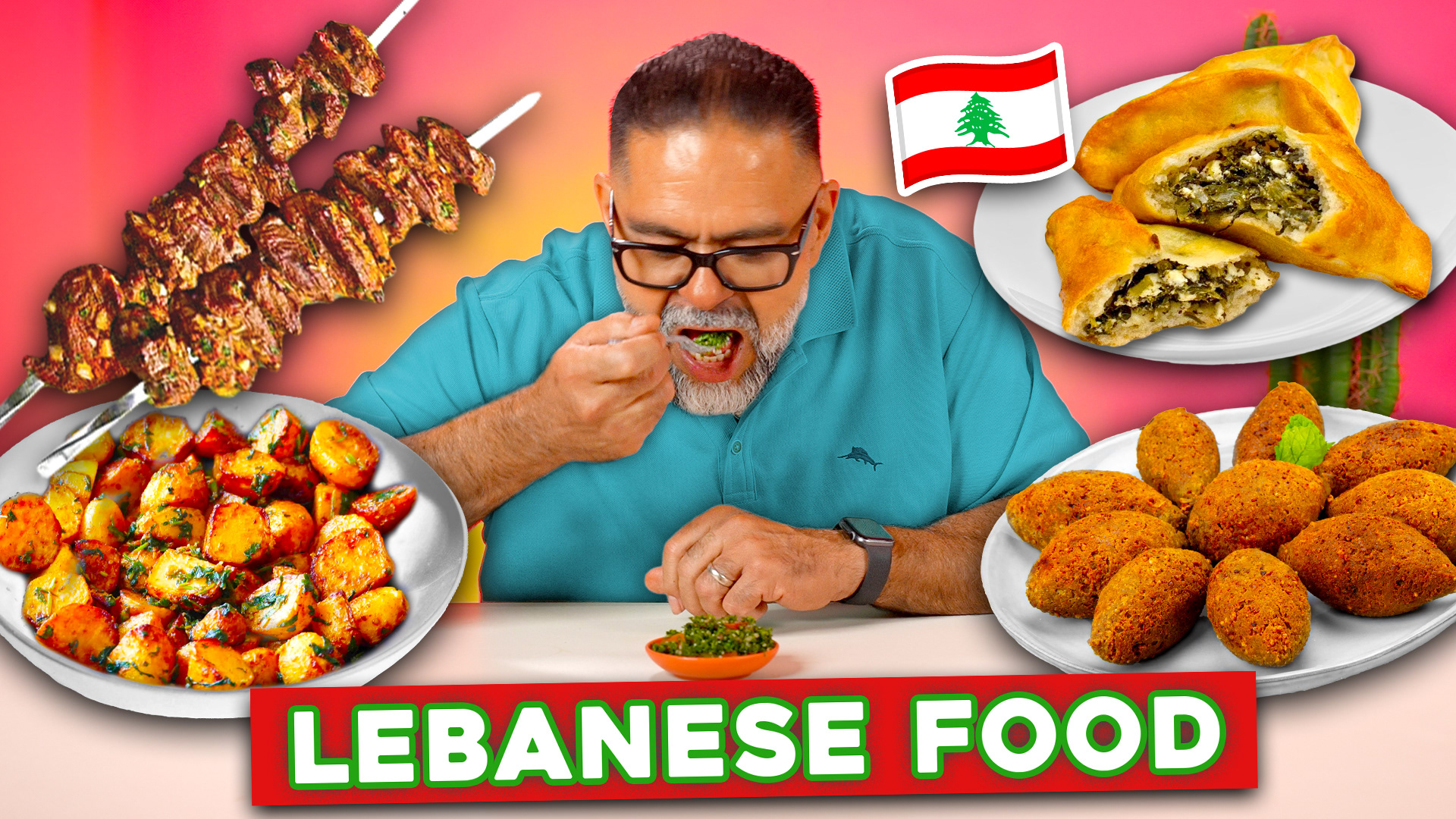 Mexican Dads Try Lebanese Food!