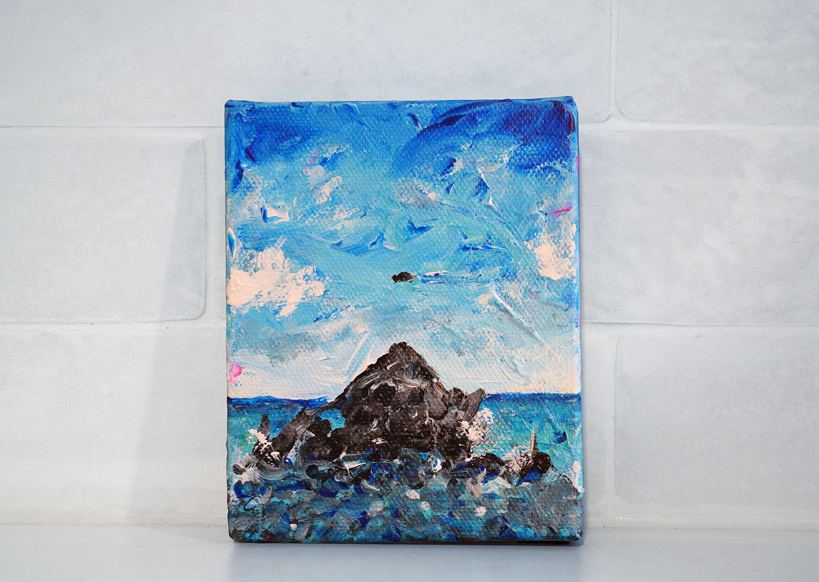 Painting of a UFO sighting in Bermuda