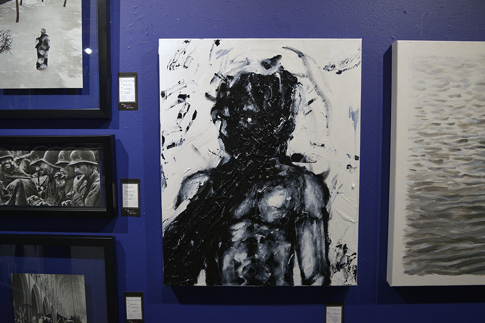 It Waits on display during Monochrome at The Dart Gallery