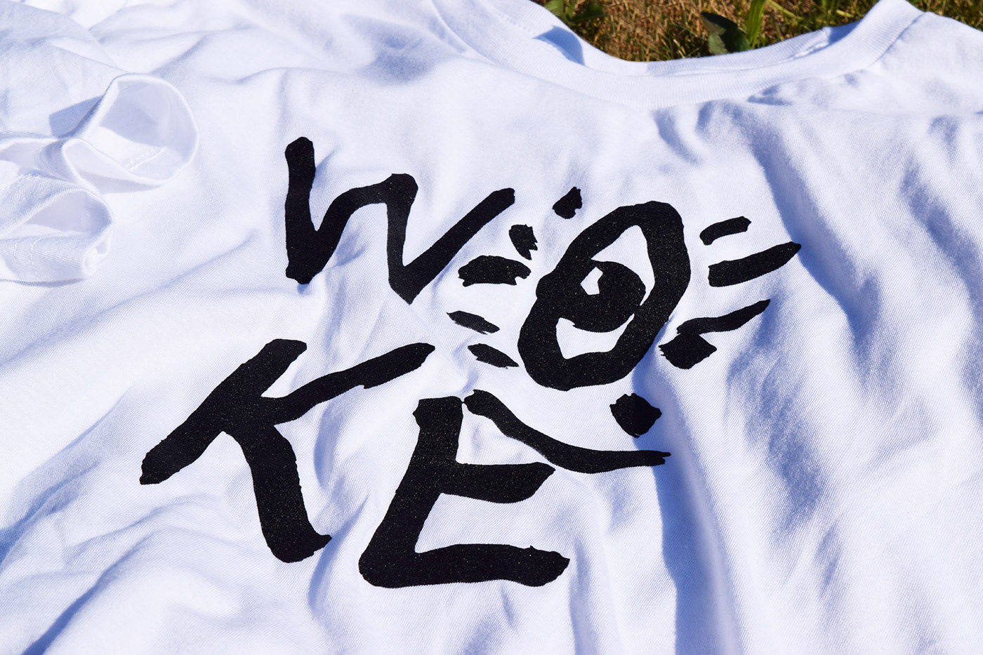 Woke tee detail