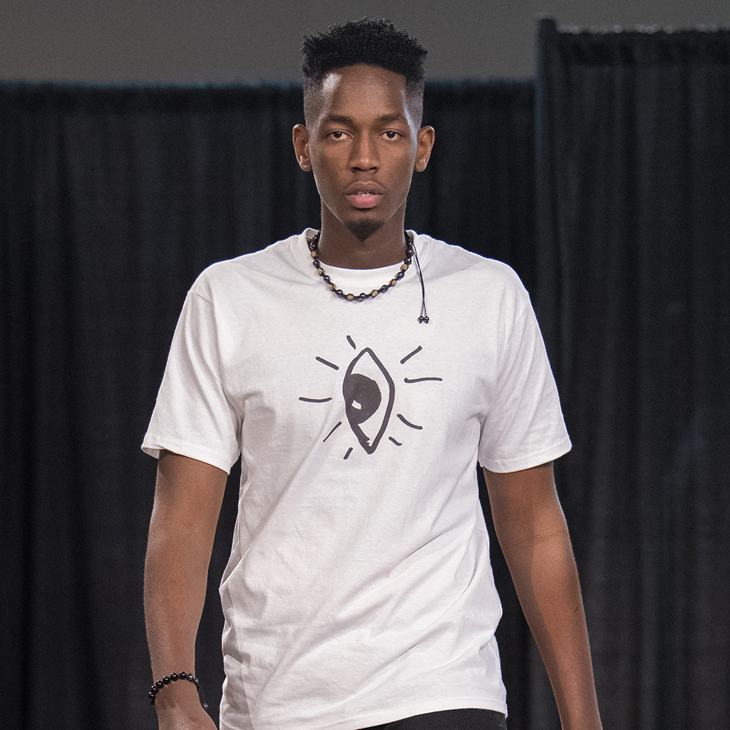 Eye tee on the runway during Atlantic Fashion Week