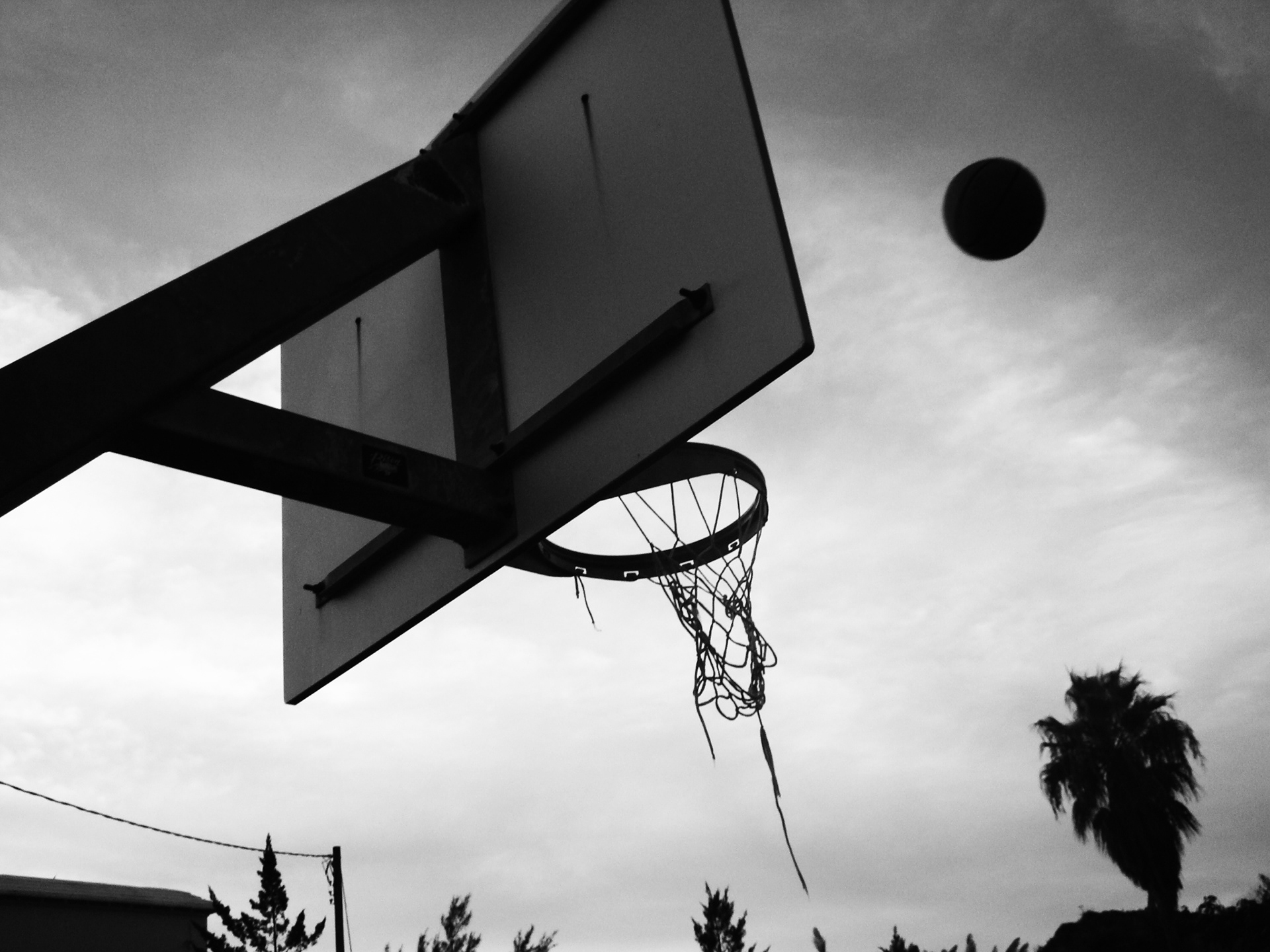 Parson's Road basketball hoop