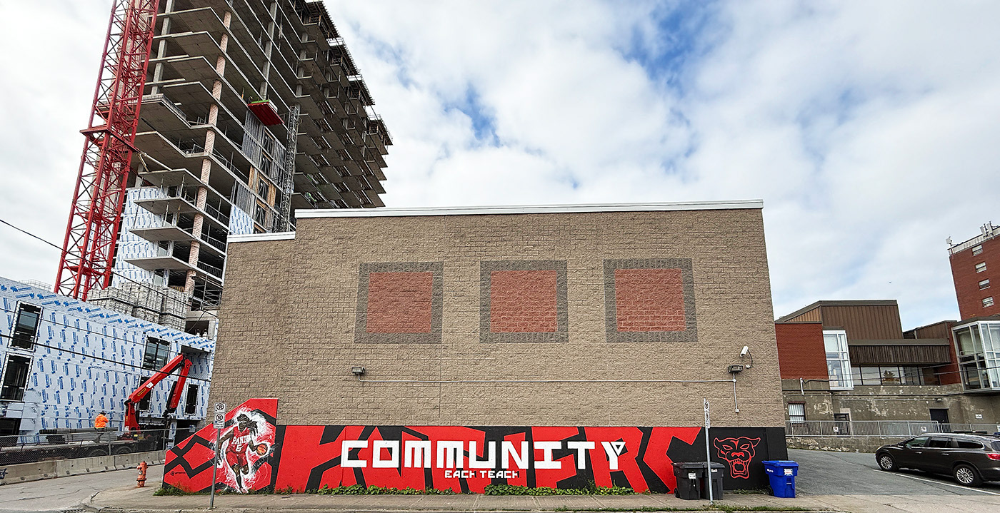 Mural for the Community Y in Halifax by Duane Jones