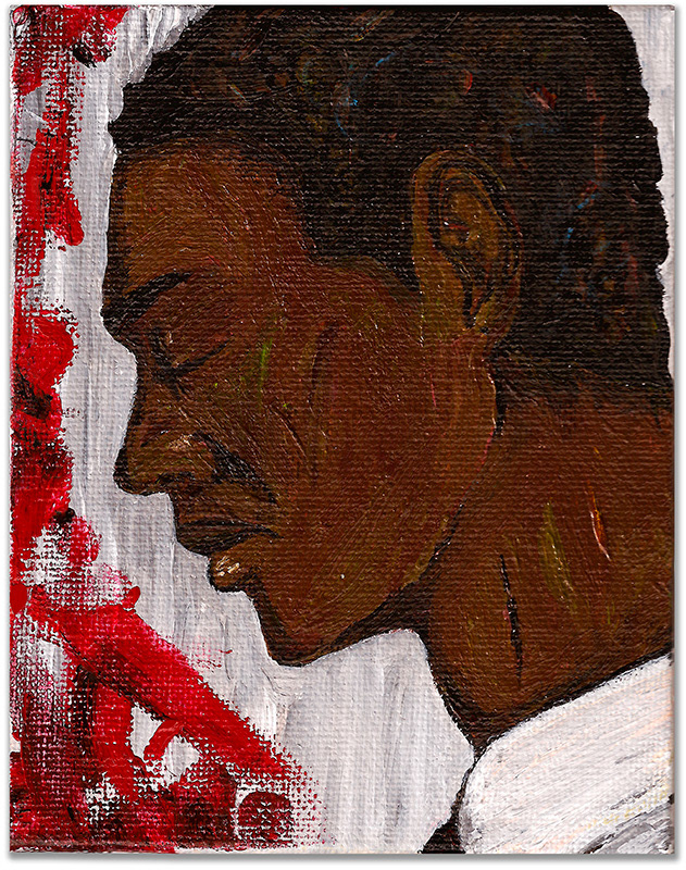 Profile portrait  painting by Duane Jones