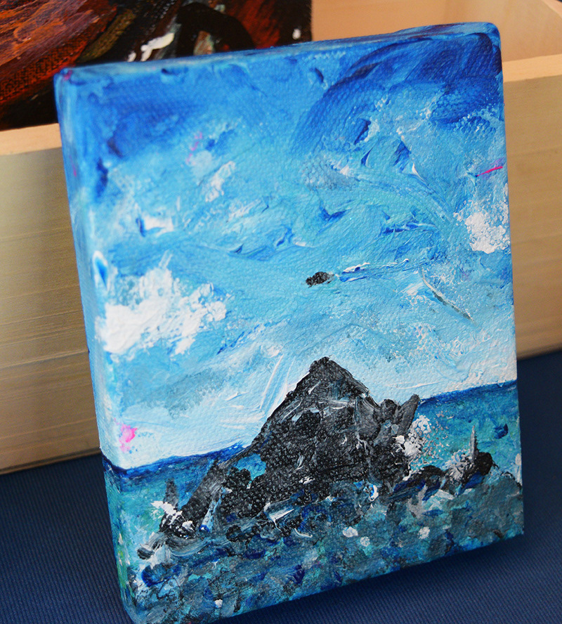 Painting of a UFO sighting in Bermuda