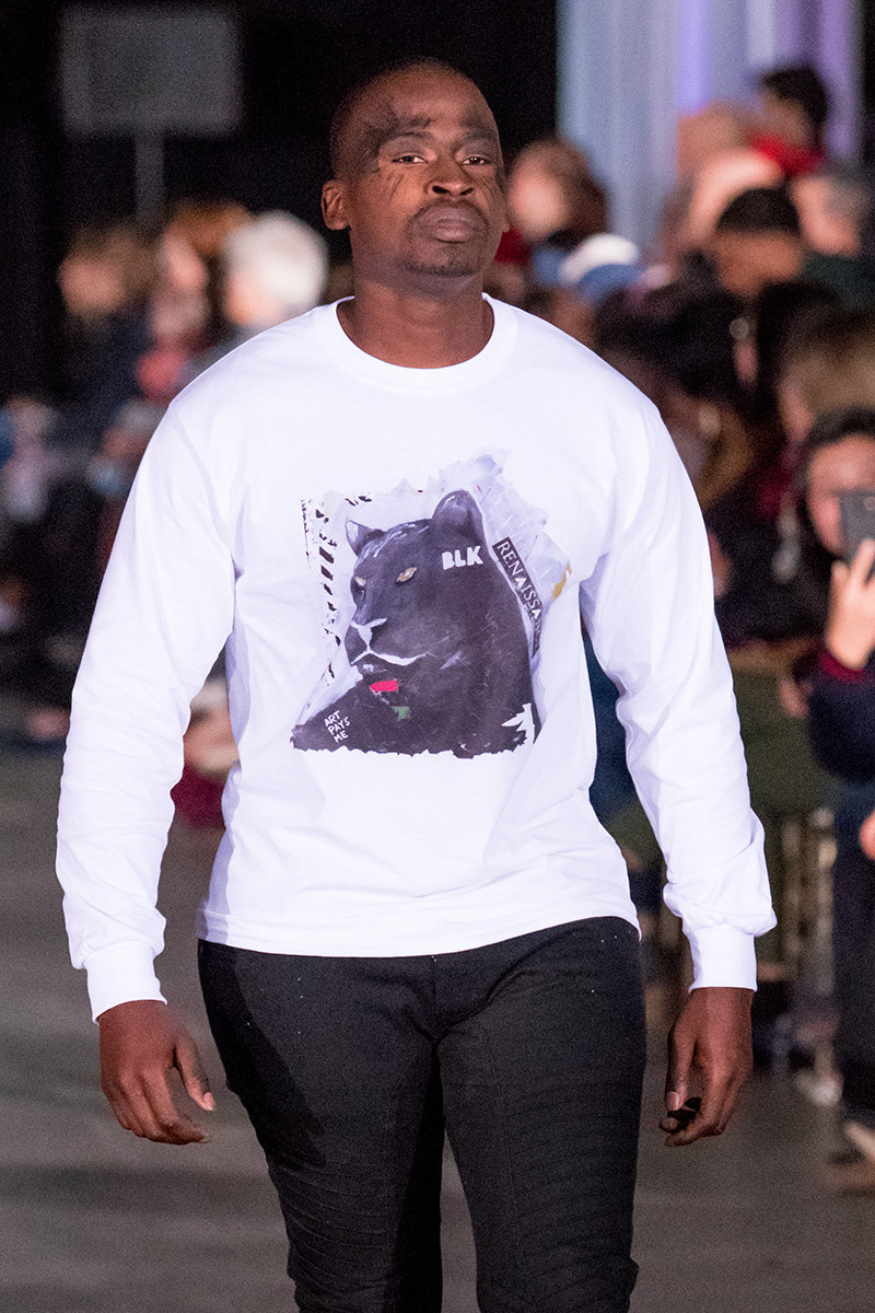 Unapologetic long sleeve tee at Atlantic Fashion Week photo by AlterEgo Photography