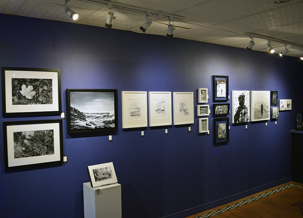 It Waits on display during Monochrome at The Dart Gallery