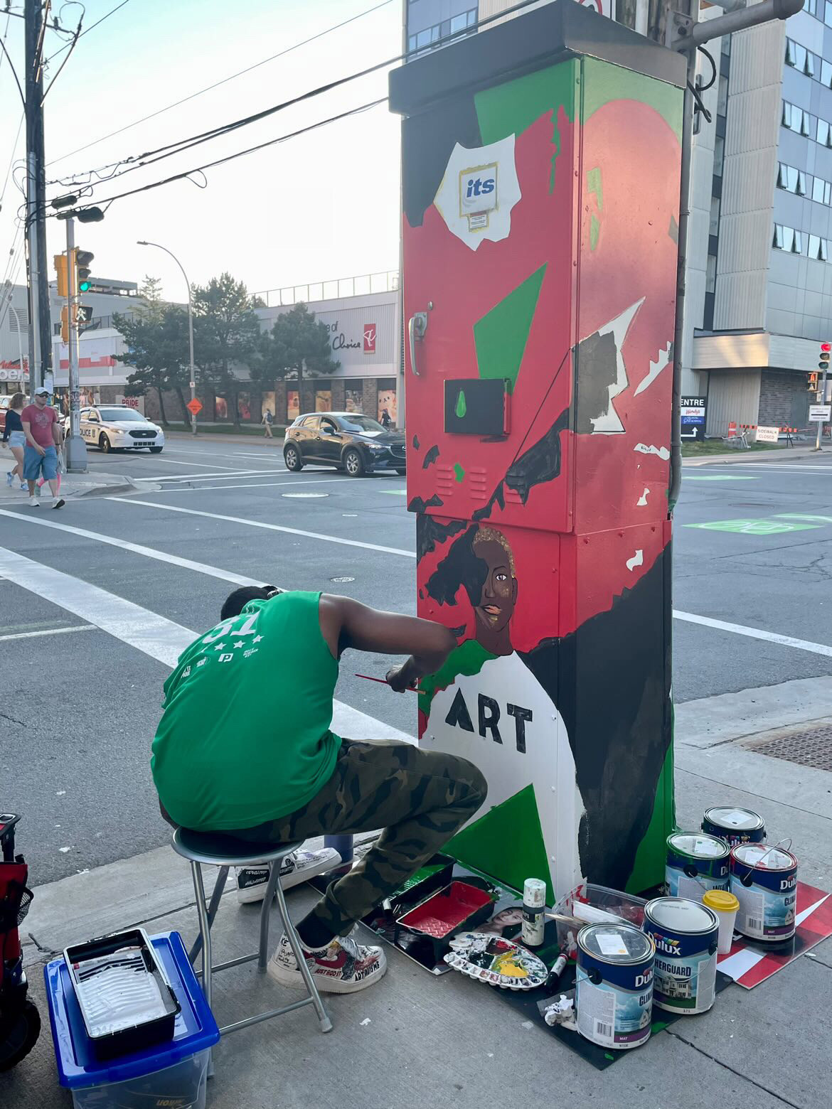 Real Unity Is Power mural for Halifax Mural Festival