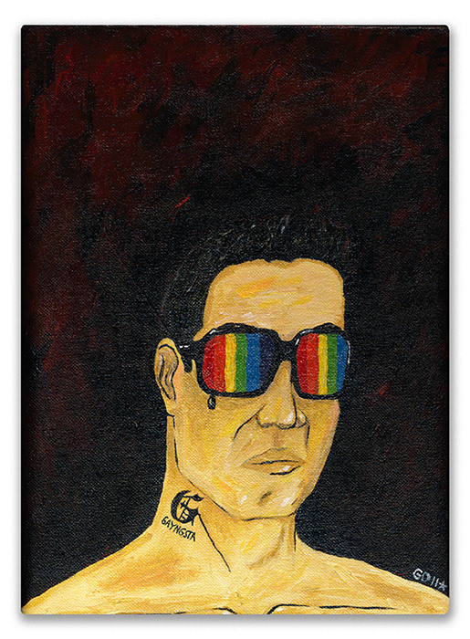 Painted portrait by Duane Jones