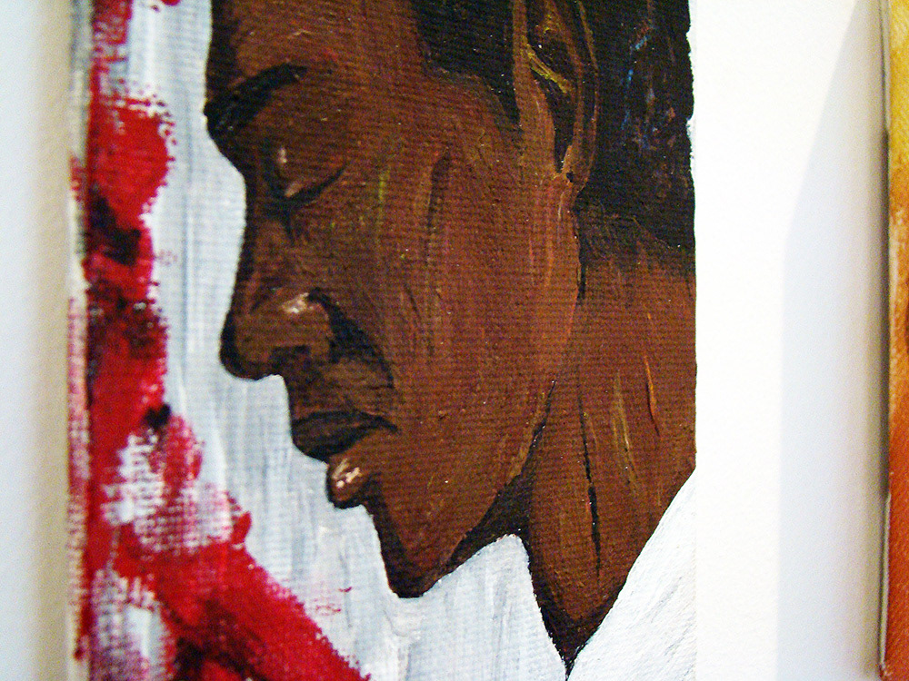 Profile portrait  painting by Duane Jones