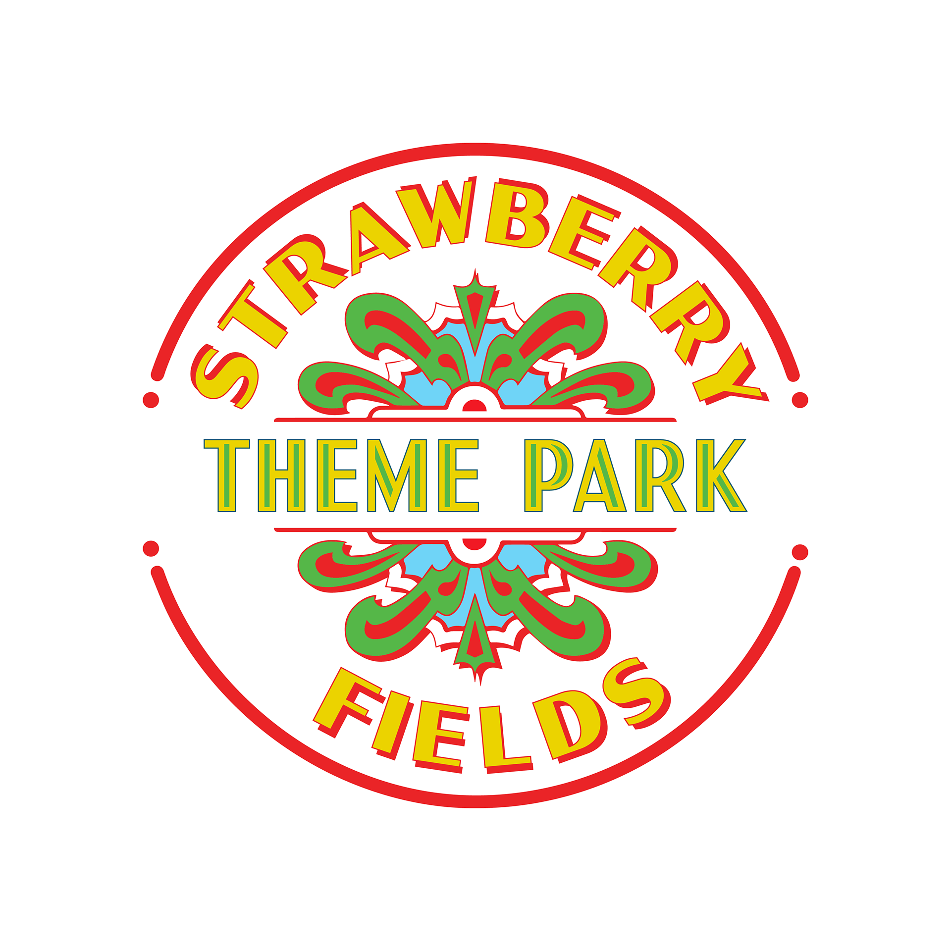 My redoing of the Beatle's Sgt. Pepper logo for the park with my color palette