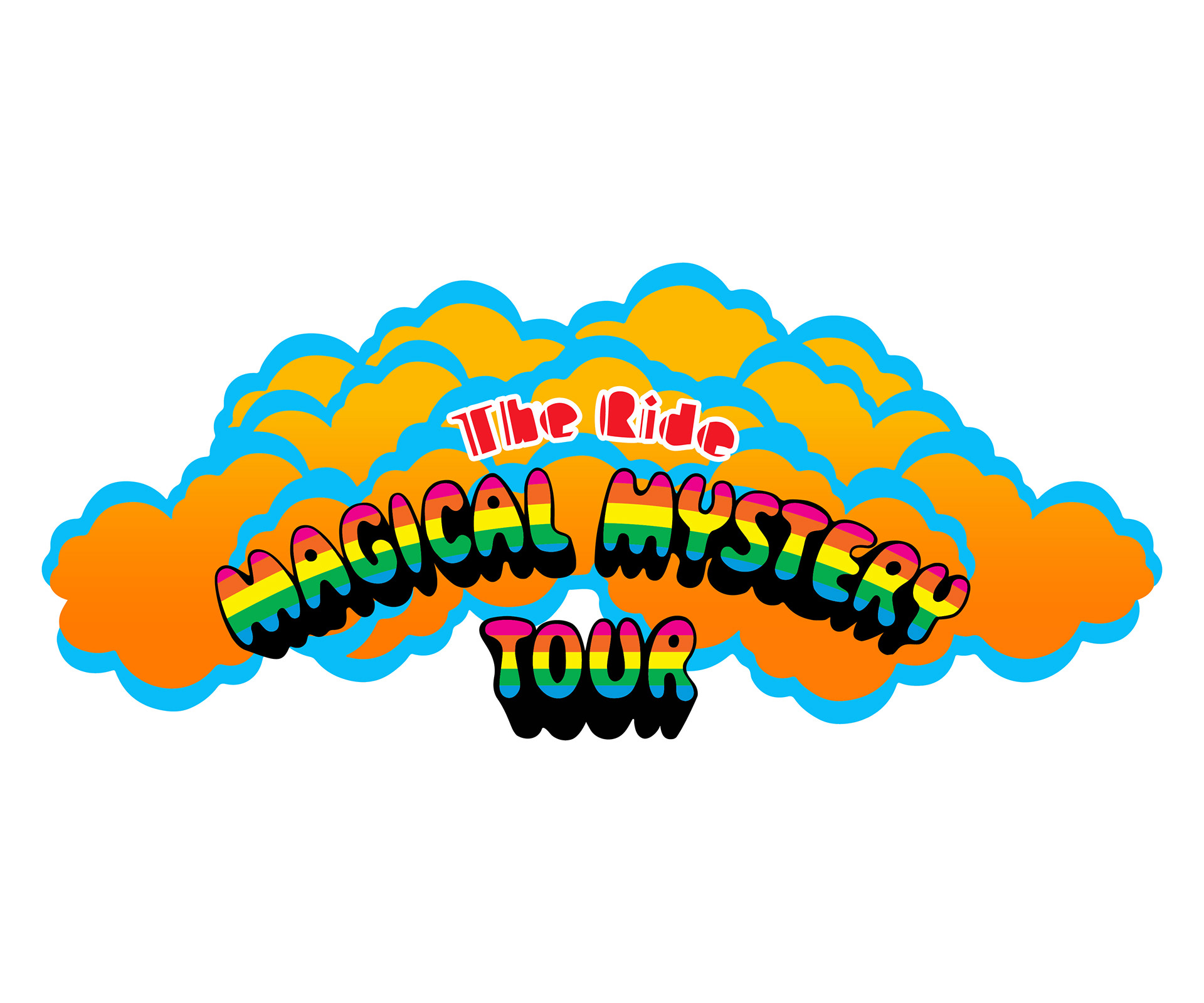 Logo I made for the Magical Mystery Tour ride, inspired by the album cover