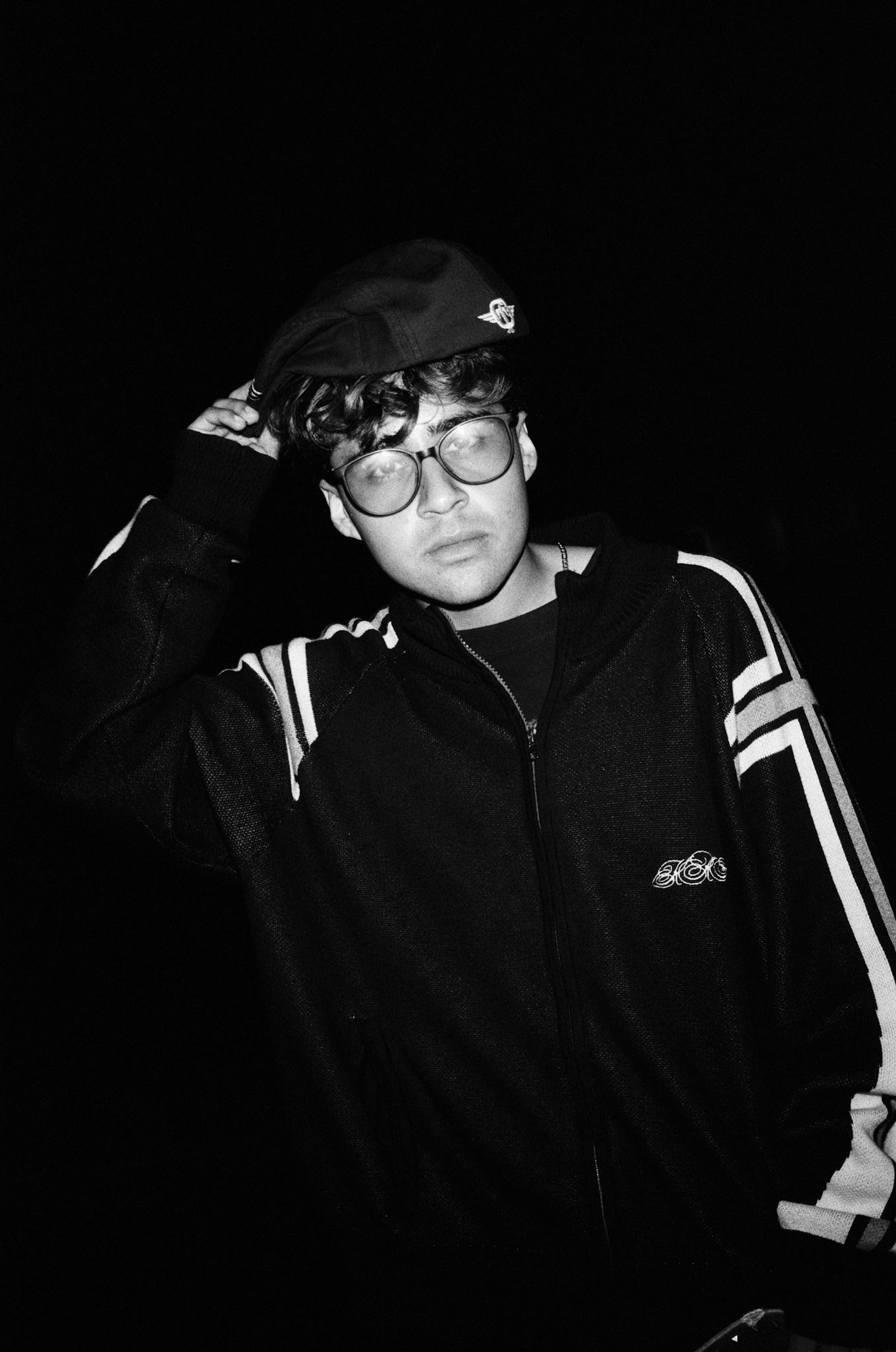 karreyroad dude turned into a bloke/roadman wearing my hat and glasses