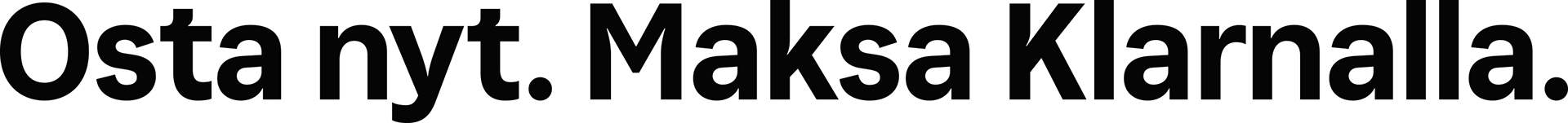 Nyt saatavilla Klarna-osamaksut!