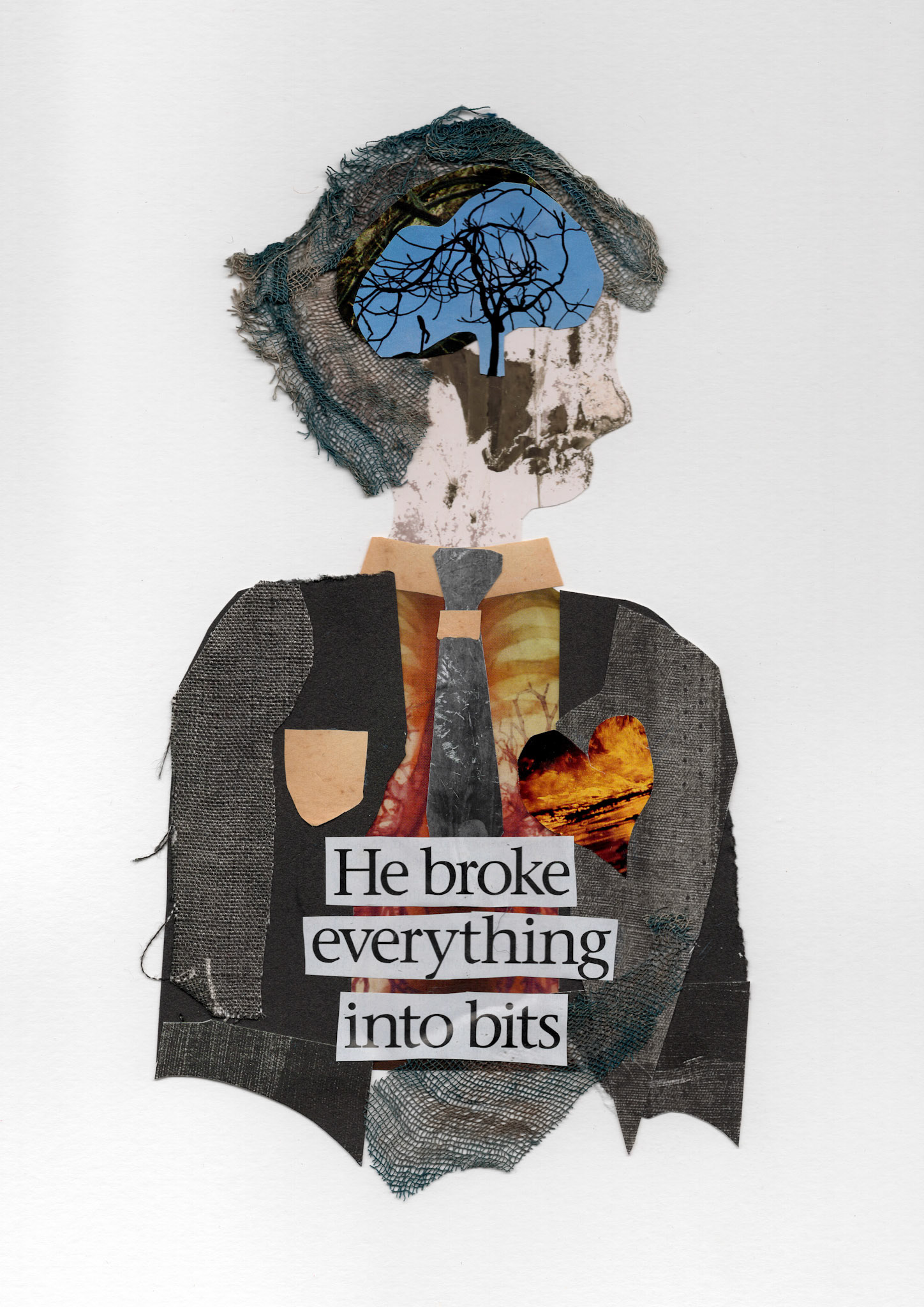 He broke everything into bits