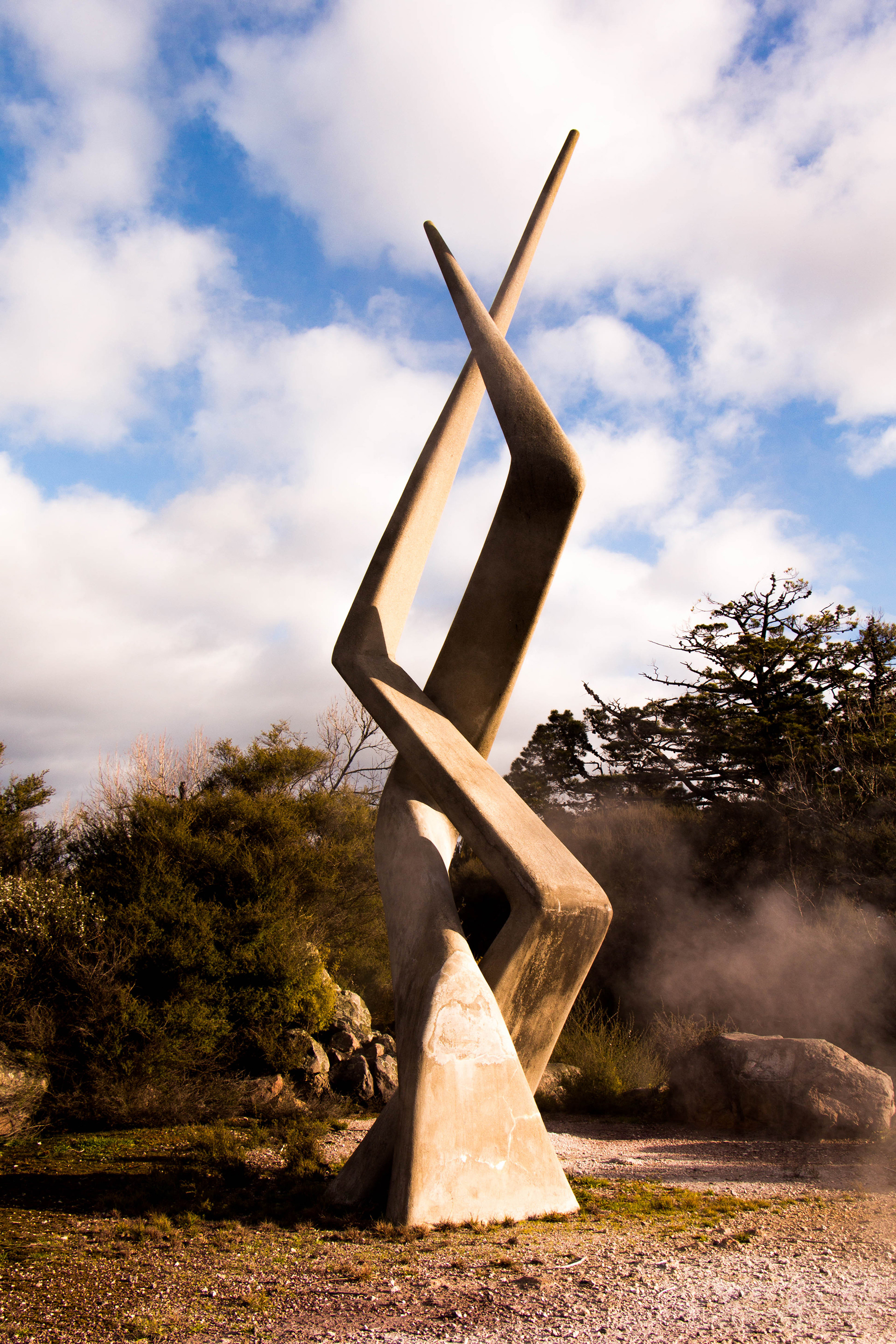 Kuirau park, rotorua, nouvelle zélande, activité géothermique