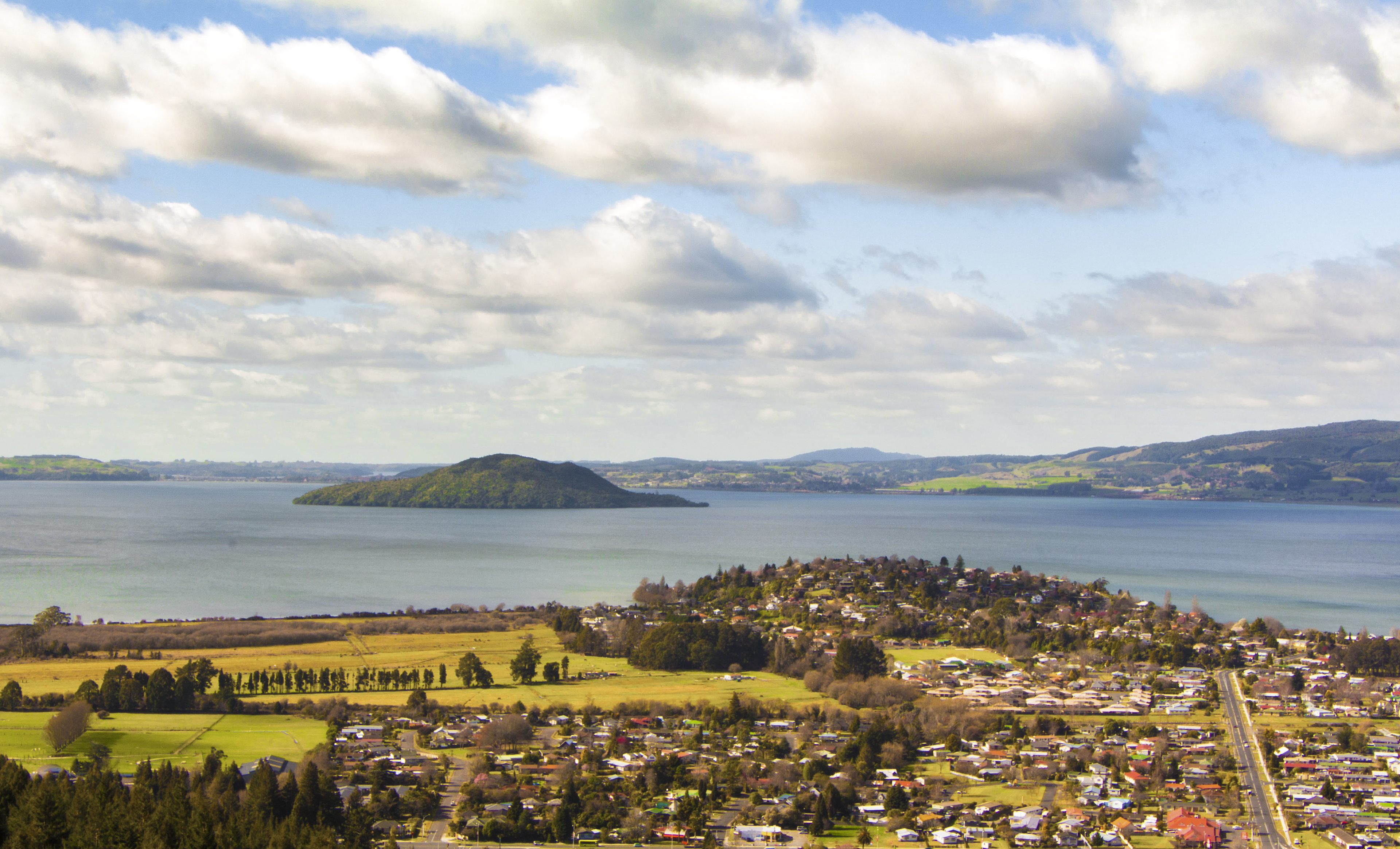 rotorua, nouvelle zélande, skyline