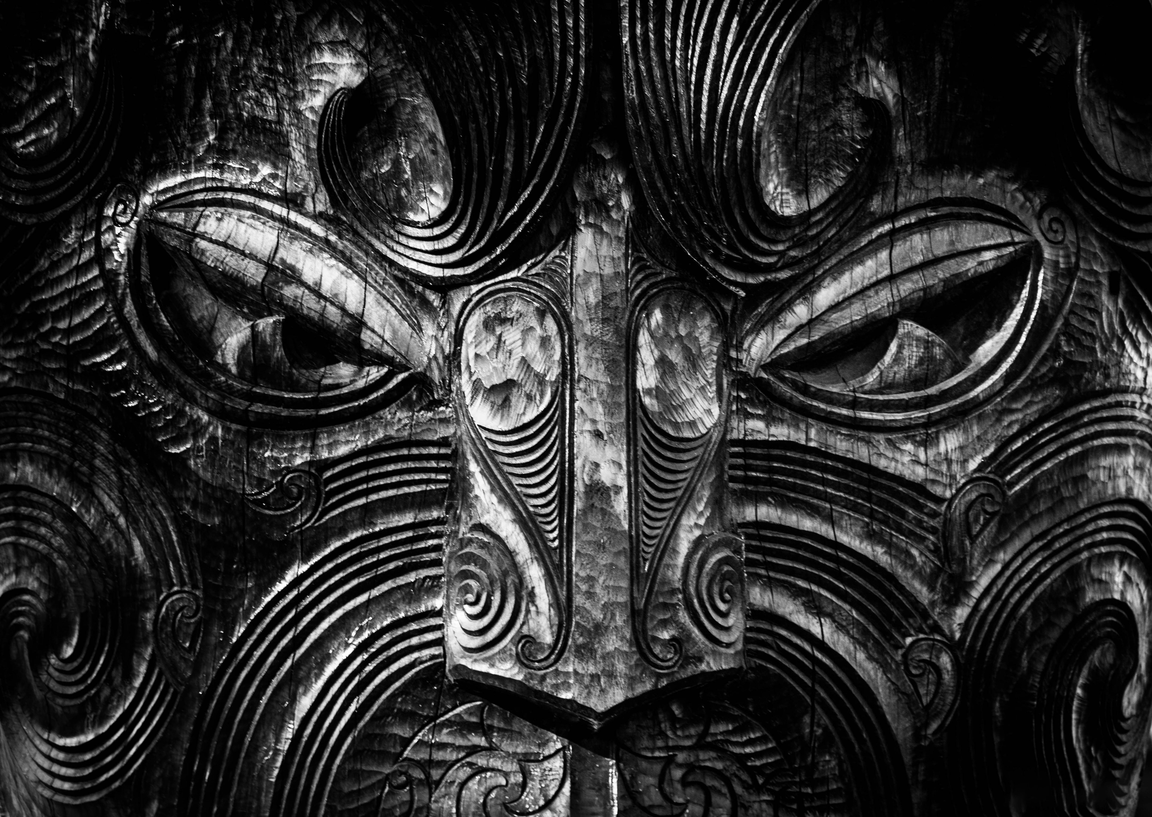 sculpture sur bois, maoris, tiki, nouvelle zélande, rotorua
